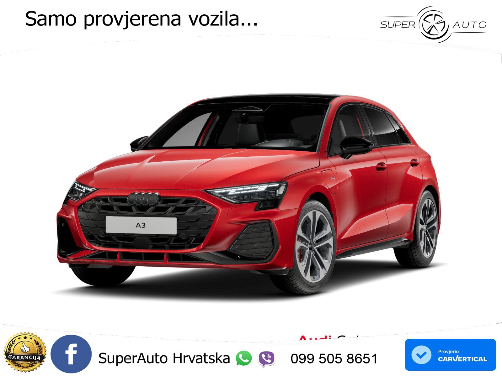Audi A3 45 TFSIe (272 KS) S tronic 2x S line LED+GR SJED+ACC