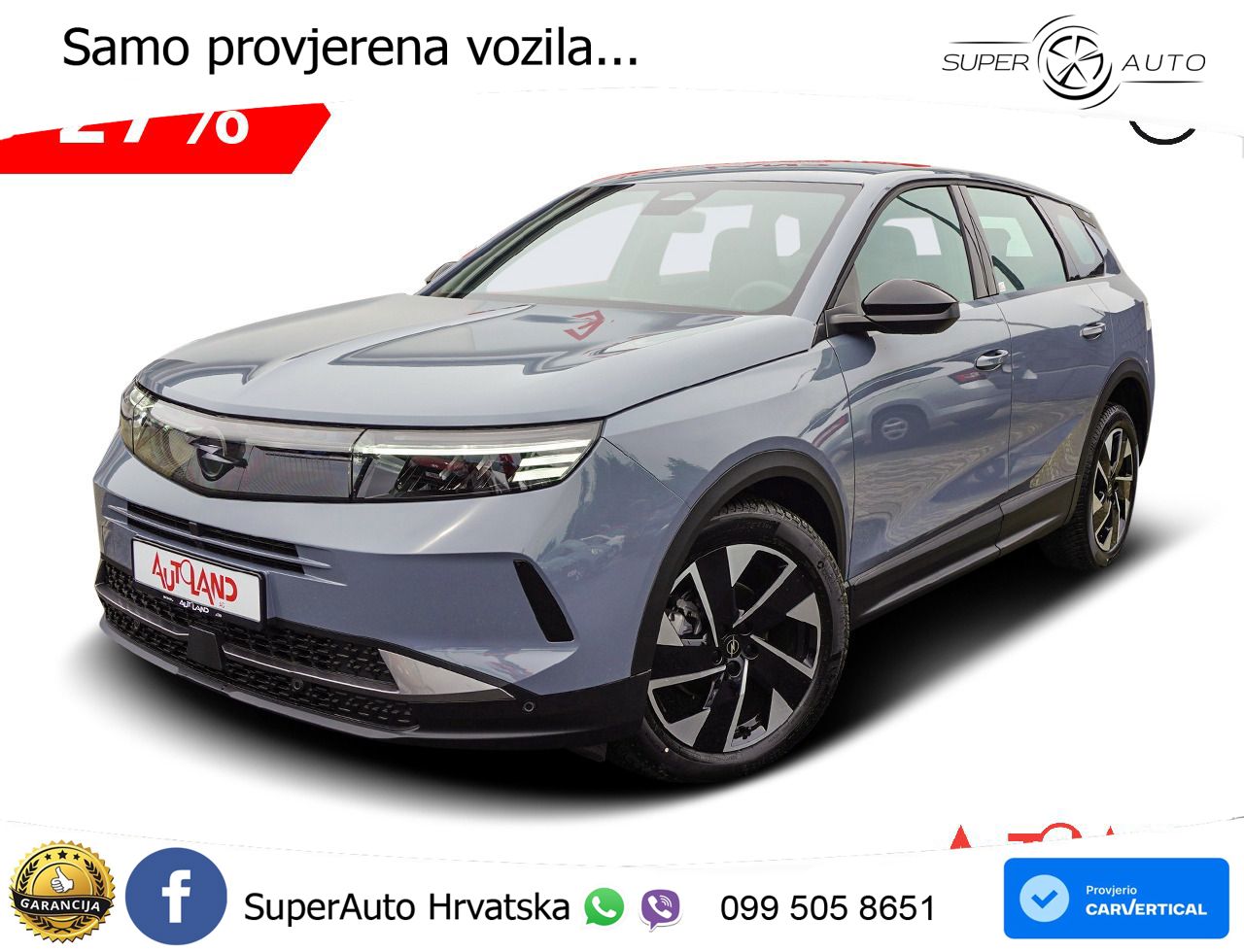 Opel Grandland 1.2 Turbo (145 KS) Hybrid eDCT LED+GR SJED+ACC