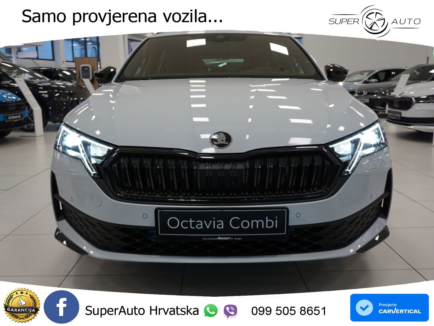 Škoda Octavia Combi 2.0 TSI (204 KS) 4x4 DSG SportLine LED+GR SJED+ACC
