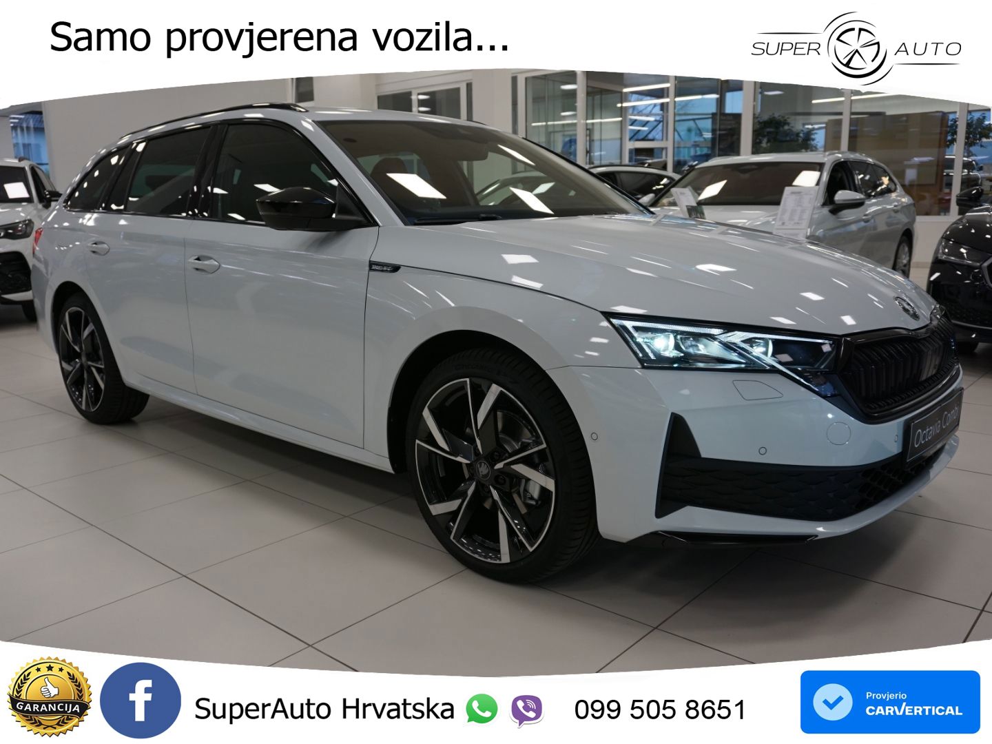 Škoda Octavia Combi 2.0 TSI (204 KS) 4x4 DSG SportLine LED+GR SJED+ACC