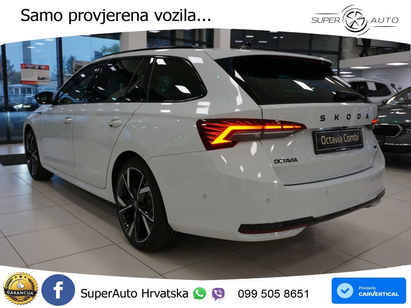 Škoda Octavia Combi 2.0 TSI (204 KS) 4x4 DSG SportLine LED+GR SJED+ACC