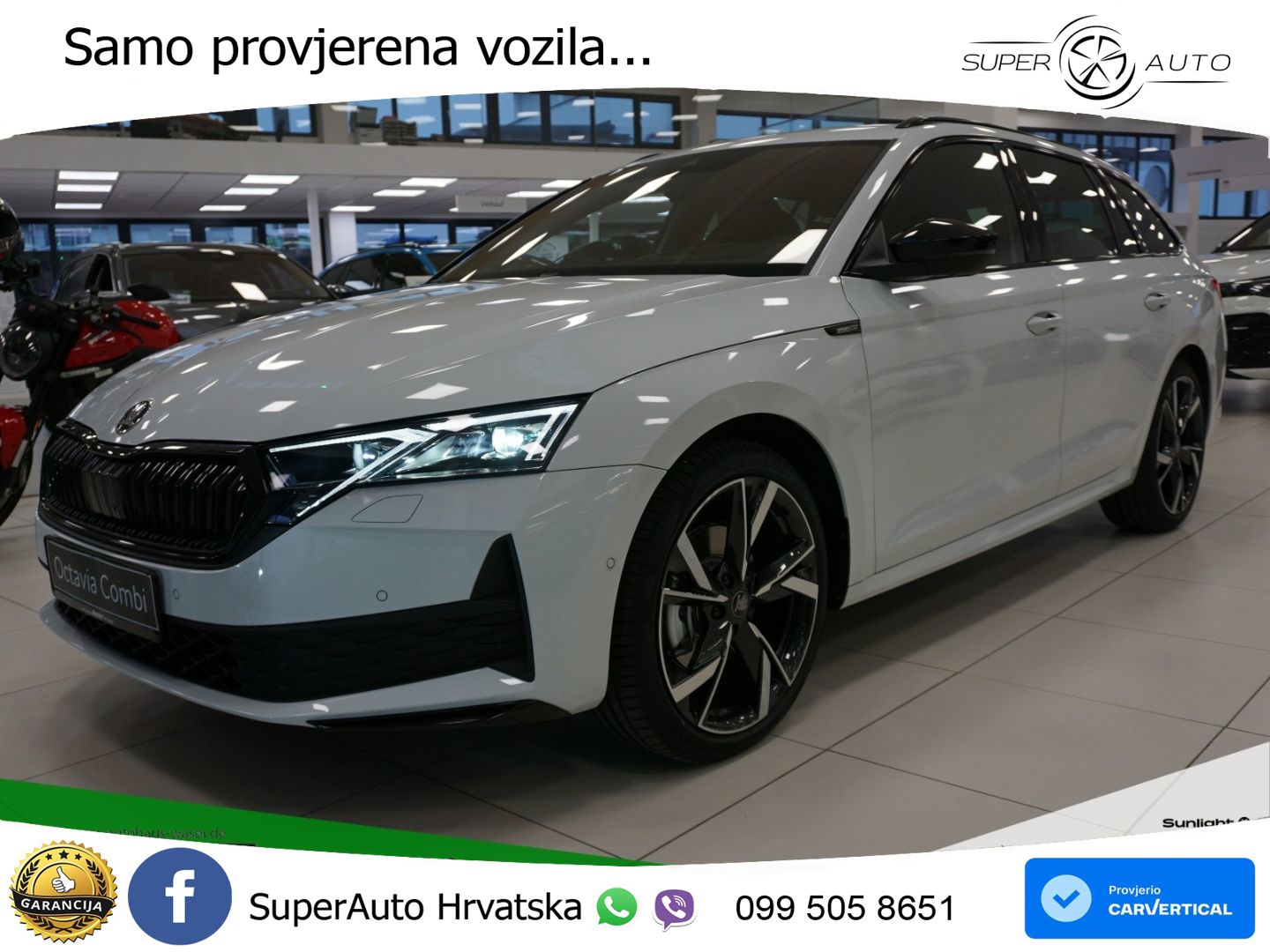 Škoda Octavia Combi 2.0 TSI (204 KS) 4x4 DSG SportLine LED+GR SJED+ACC