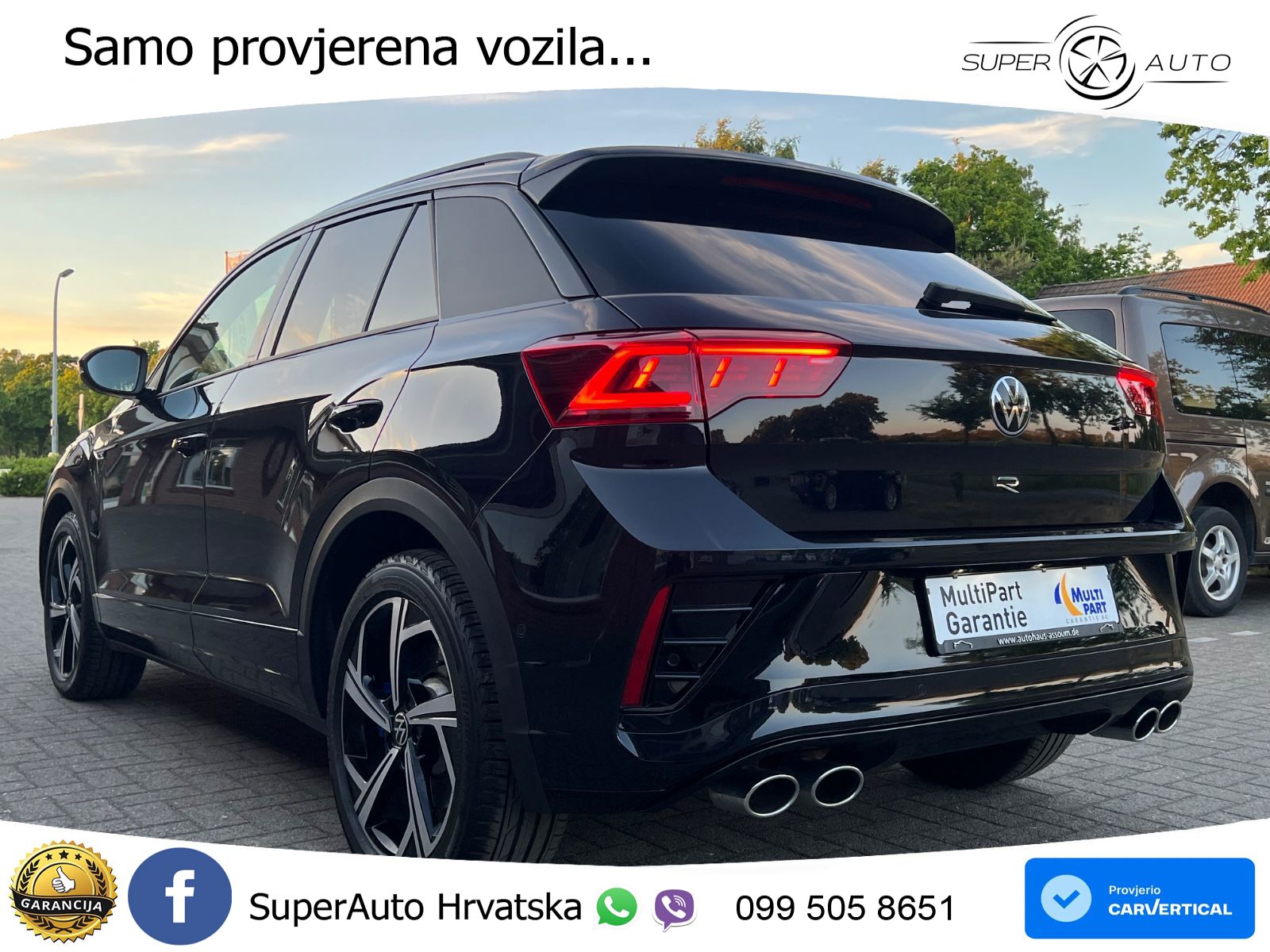 Volkswagen T-Roc I R 2.0 TSI (300 KS) OPF 4M DSG MATRIX+GR SJED+KAM