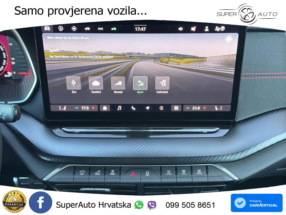 Škoda Octavia Combi RS 2.0 TSI (265 KS) DSG LED+GR SJED+ACC