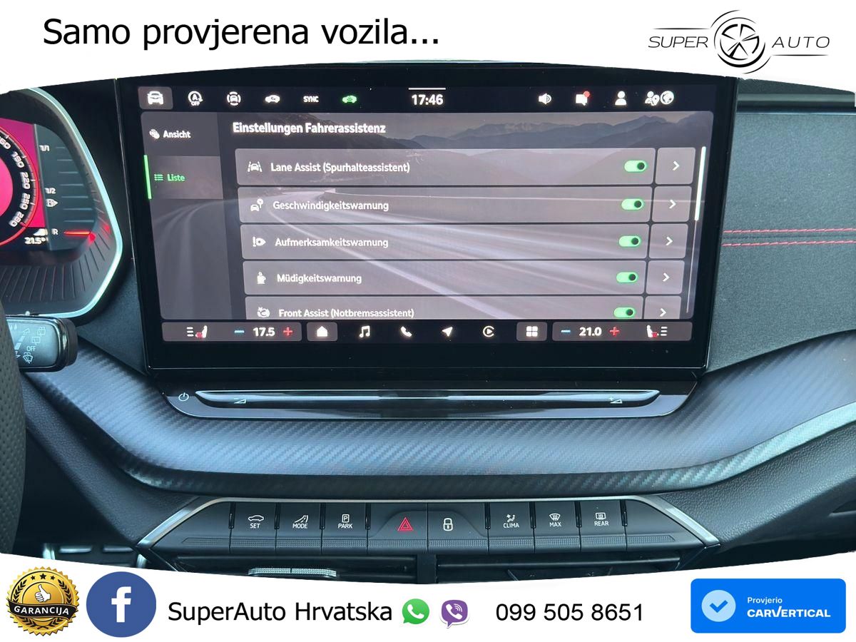 Škoda Octavia Combi RS 2.0 TSI (265 KS) DSG LED+GR SJED+ACC