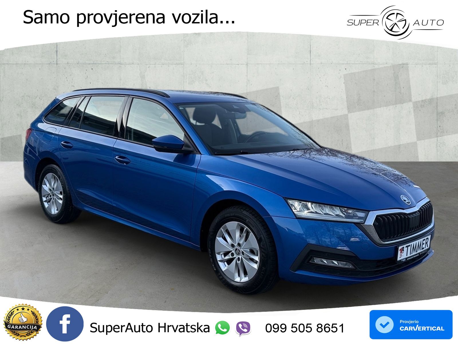 Škoda Octavia Combi 2.0 TDI (150 KS) DSG LED+GR SJED+ACC