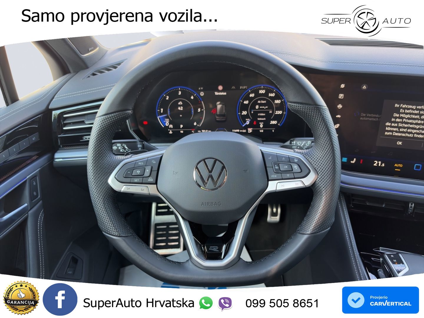 Volkswagen Touareg 3.0 V6 TDI (286 KS) 4MOTION Tiptronic ZRAČNI+ACC+GR SJED+KAM