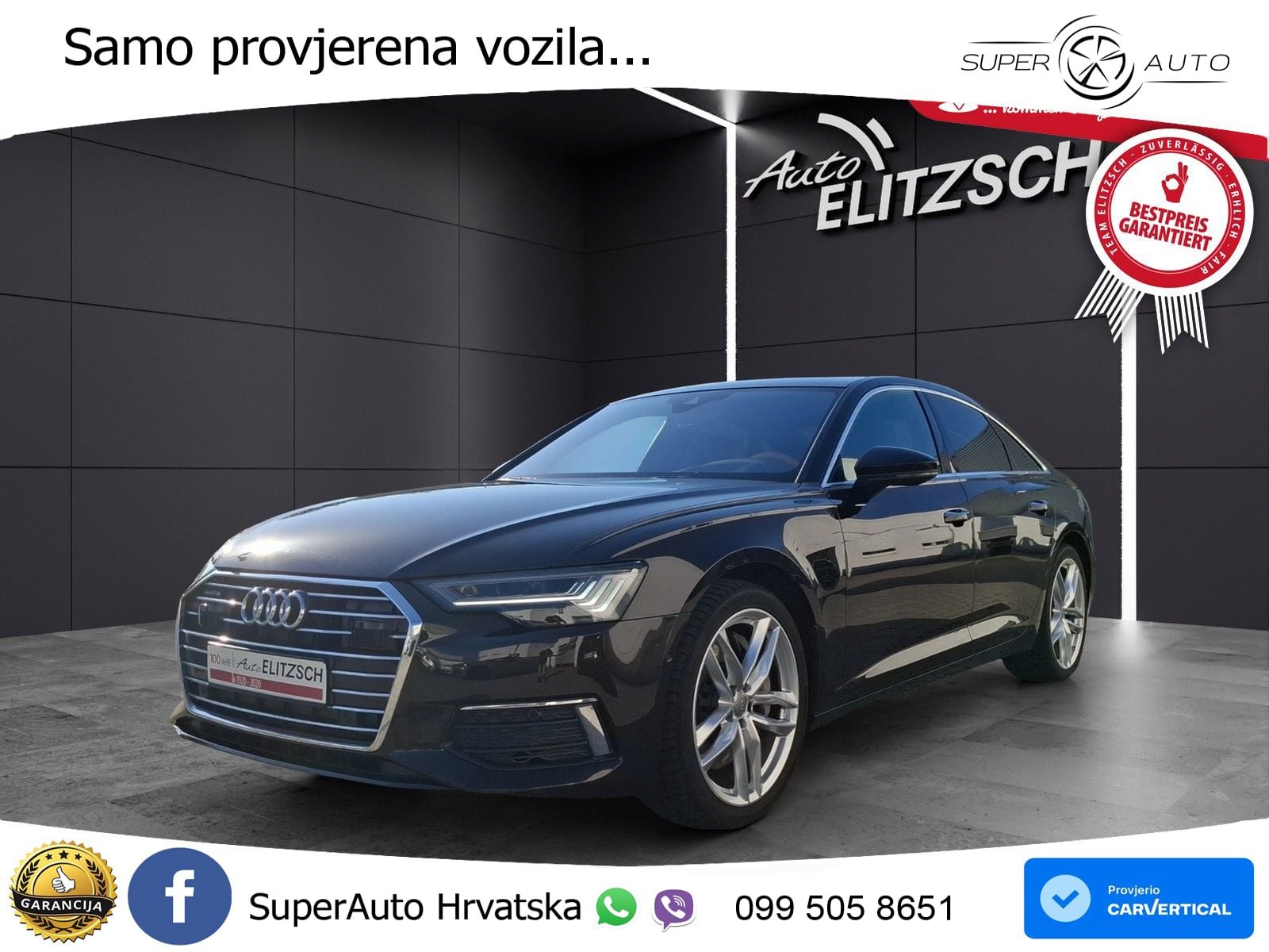 Audi A6 55 TFSI V6 (340 KS) quattro S tronic MATRIX+GR SJED+KAM
