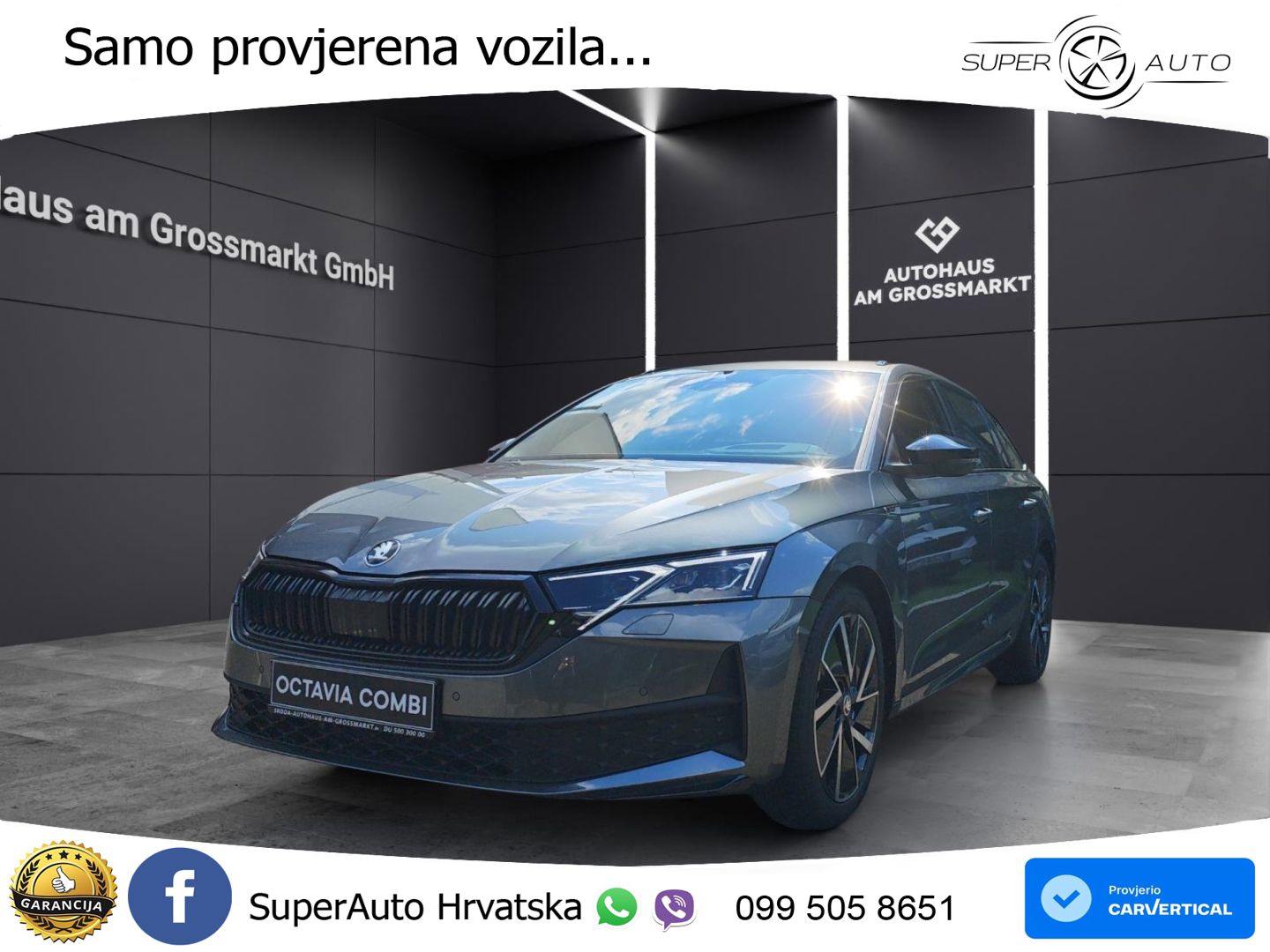 Škoda Octavia Combi 1.5 TSI (150 KS) DSG SportLine LED+GR SJED+ACC