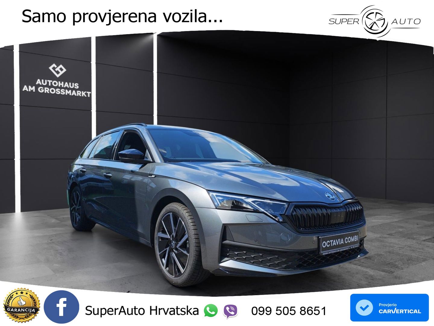Škoda Octavia Combi 1.5 TSI (150 KS) DSG SportLine LED+GR SJED+ACC