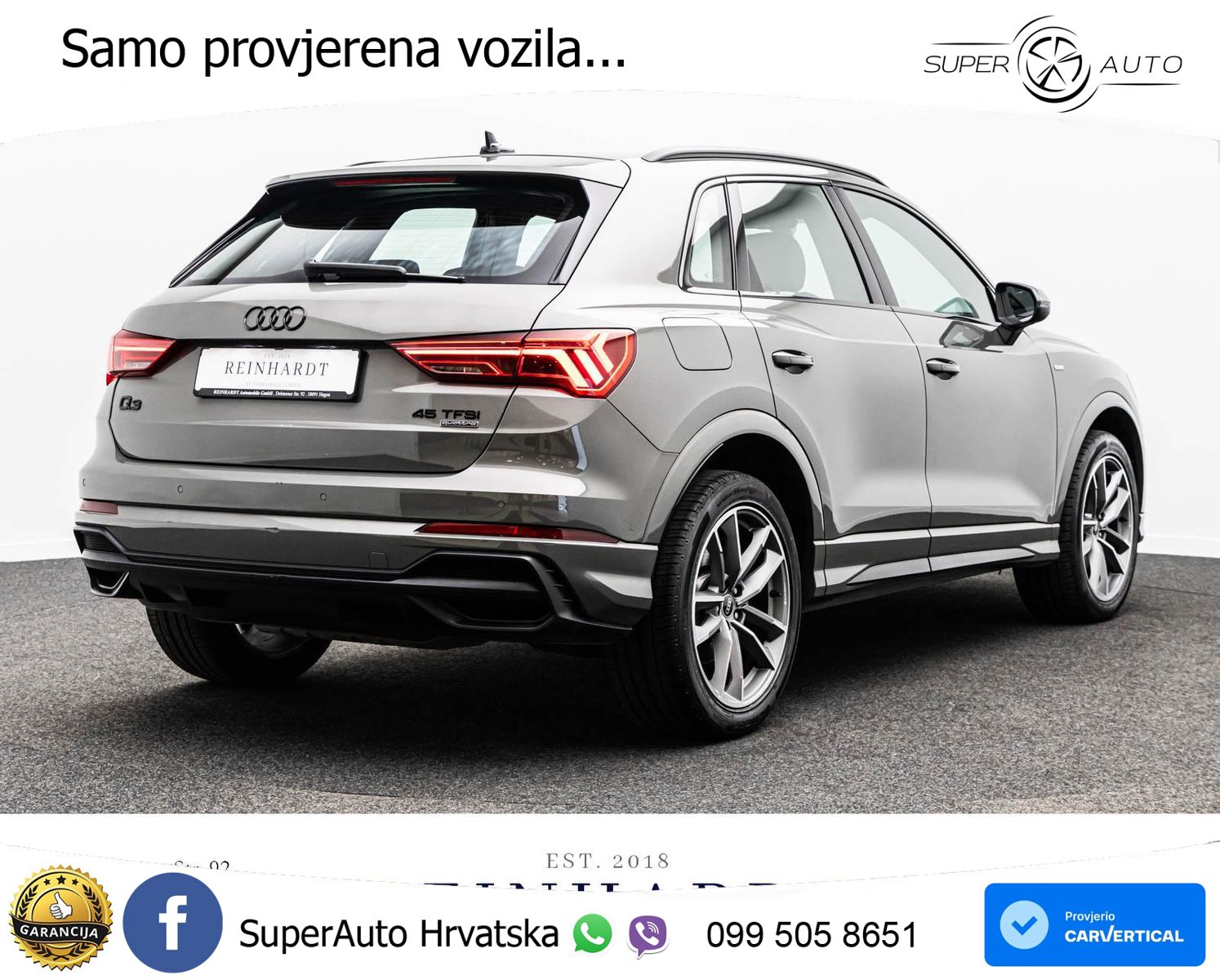 Audi Q3 45 TFSI (245 KS) quattro S tronic 2x S line LED+GR SJED+ACC