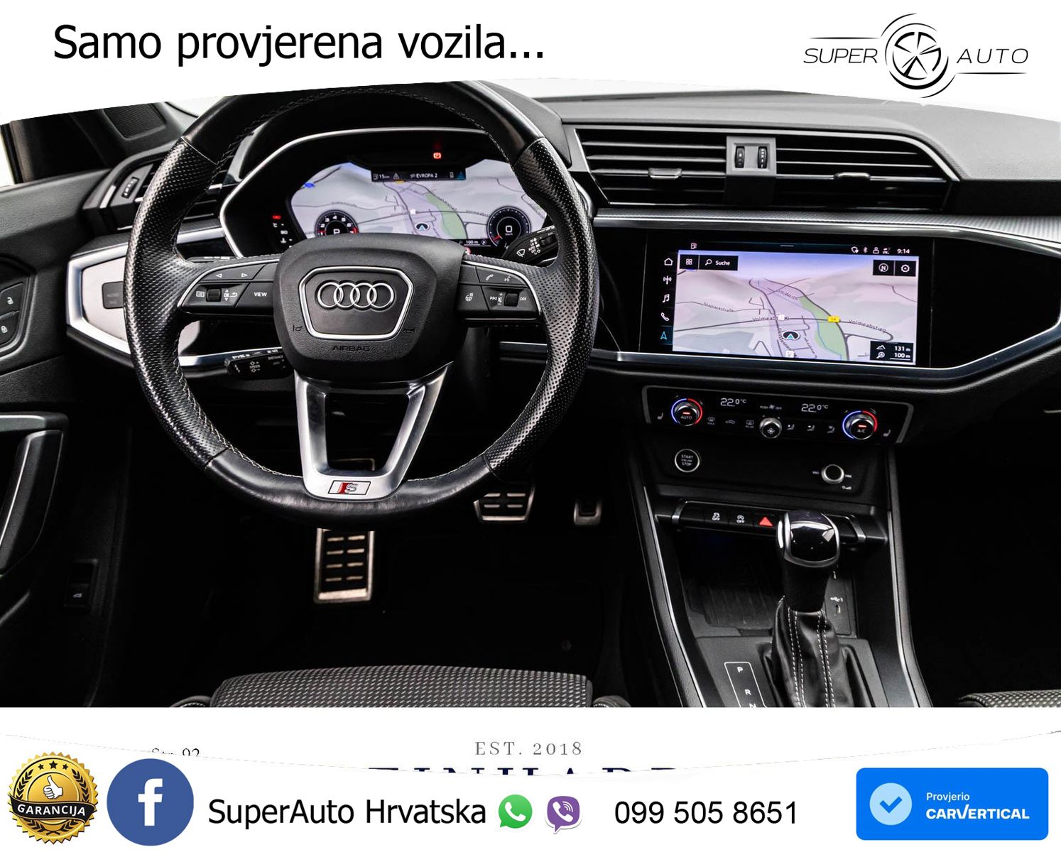 Audi Q3 45 TFSI (245 KS) quattro S tronic 2x S line LED+GR SJED+ACC