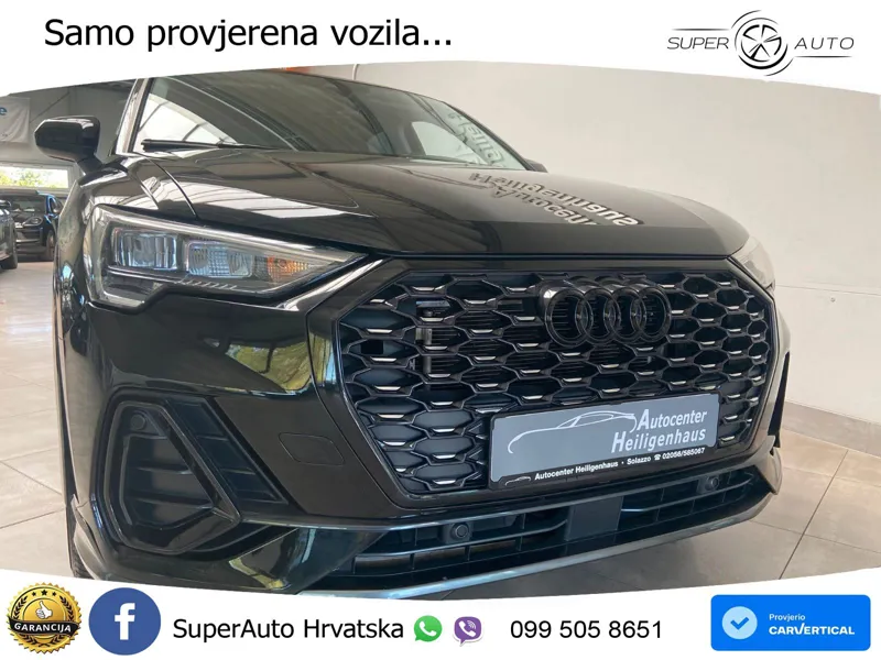 Audi Q3 Sportback 35 TDI (150 KS) S tronic S line LED+GR SJED+ACC