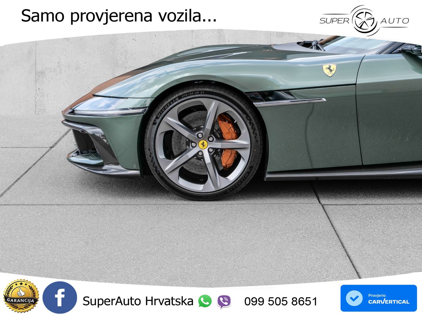 Ferrari 12Cilindri Spider 6.5 V12 (830 KS) F1 DCT MATRIX+GR SJED+KAM