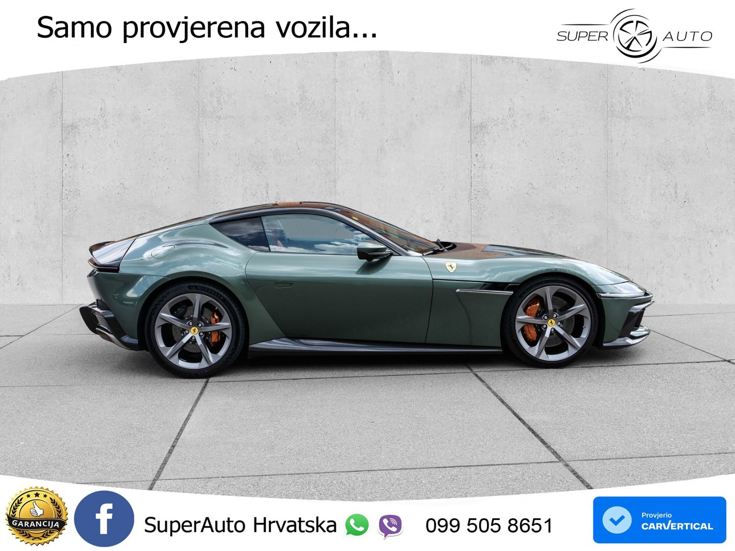 Ferrari 12Cilindri Spider 6.5 V12 (830 KS) F1 DCT MATRIX+GR SJED+KAM