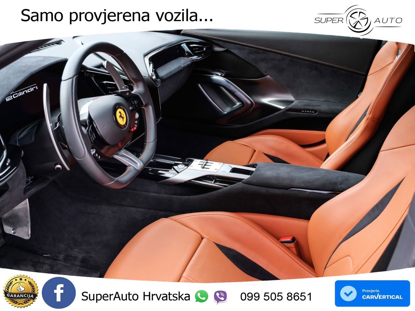 Ferrari 12Cilindri Spider 6.5 V12 (830 KS) F1 DCT MATRIX+GR SJED+KAM