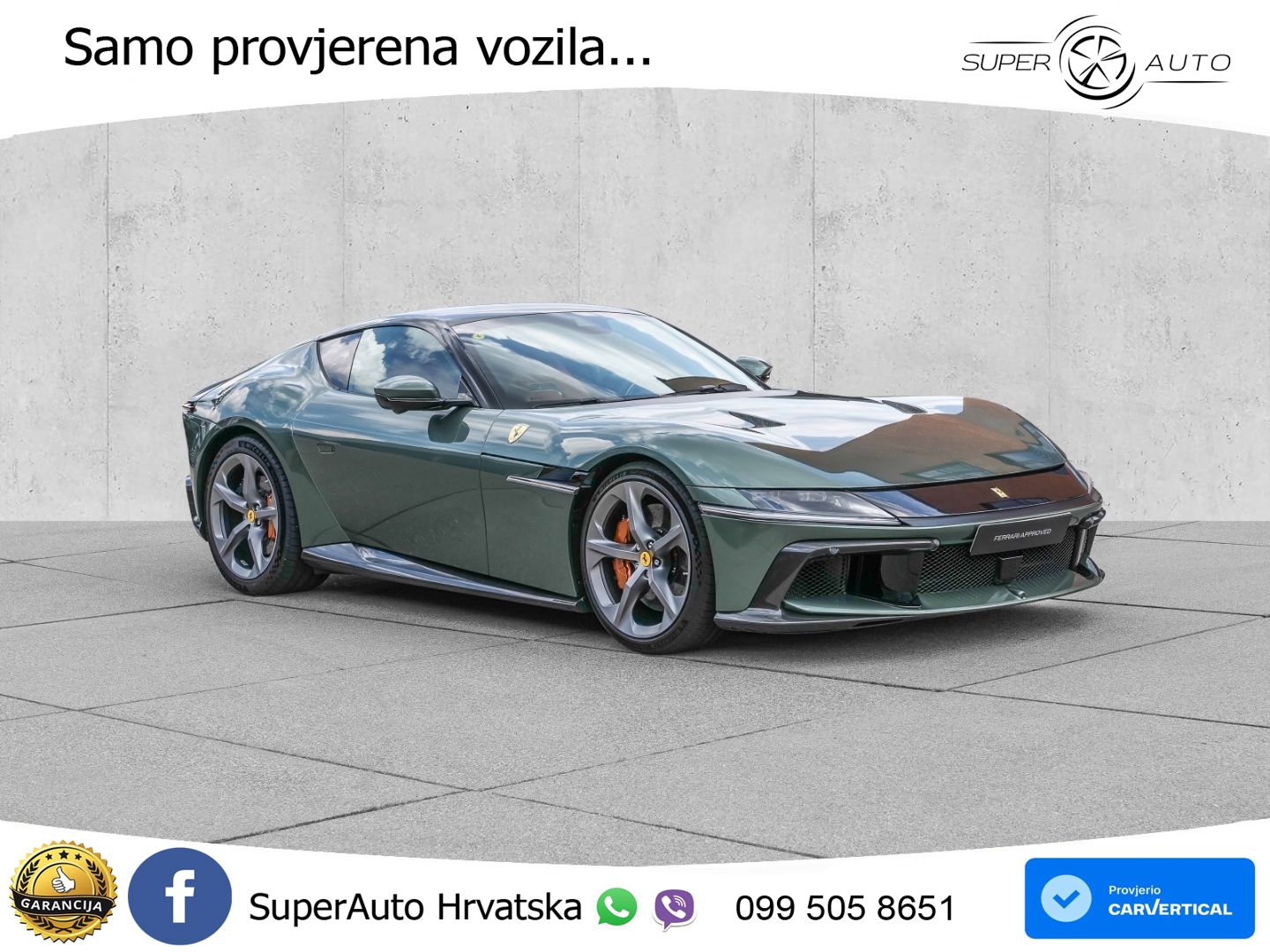 Ferrari 12Cilindri Spider 6.5 V12 (830 KS) F1 DCT MATRIX+GR SJED+KAM