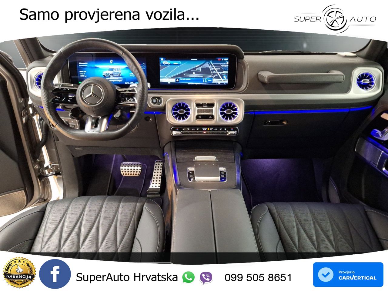 Mercedes AMG G 63 Long V8 (585 KS) 4MATIC 9G-TRONIC AMG SPEEDSHIFT TCT LED+GR SJED+ACC