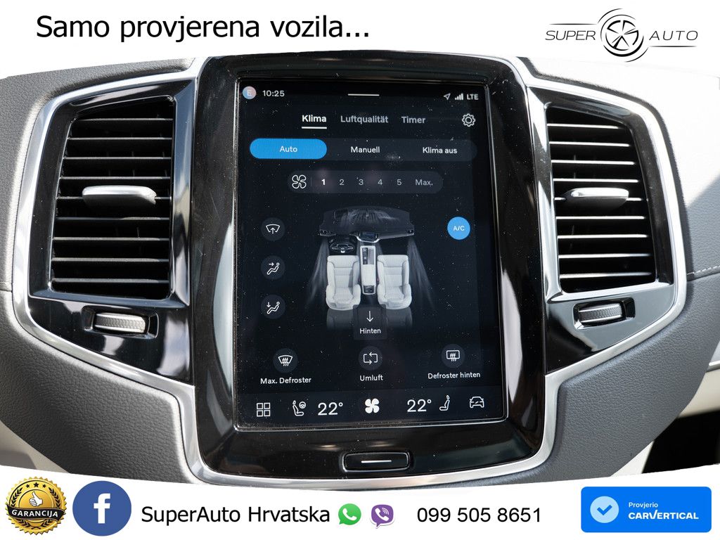 Volvo XC90 2.0 T8 AWD Automatic ZRAČNI+ACC+GR SJED+KAM+PANO