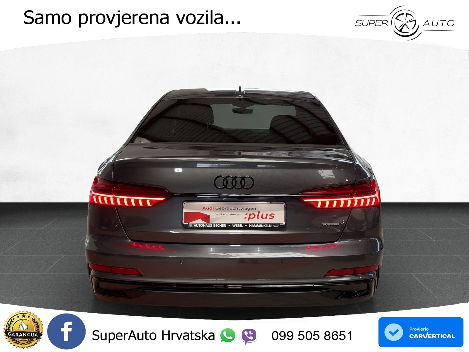 Audi A6 50 TFSIe (299 KS) quattro ultra S tronic S line MATRIX+GR SJED+KAM