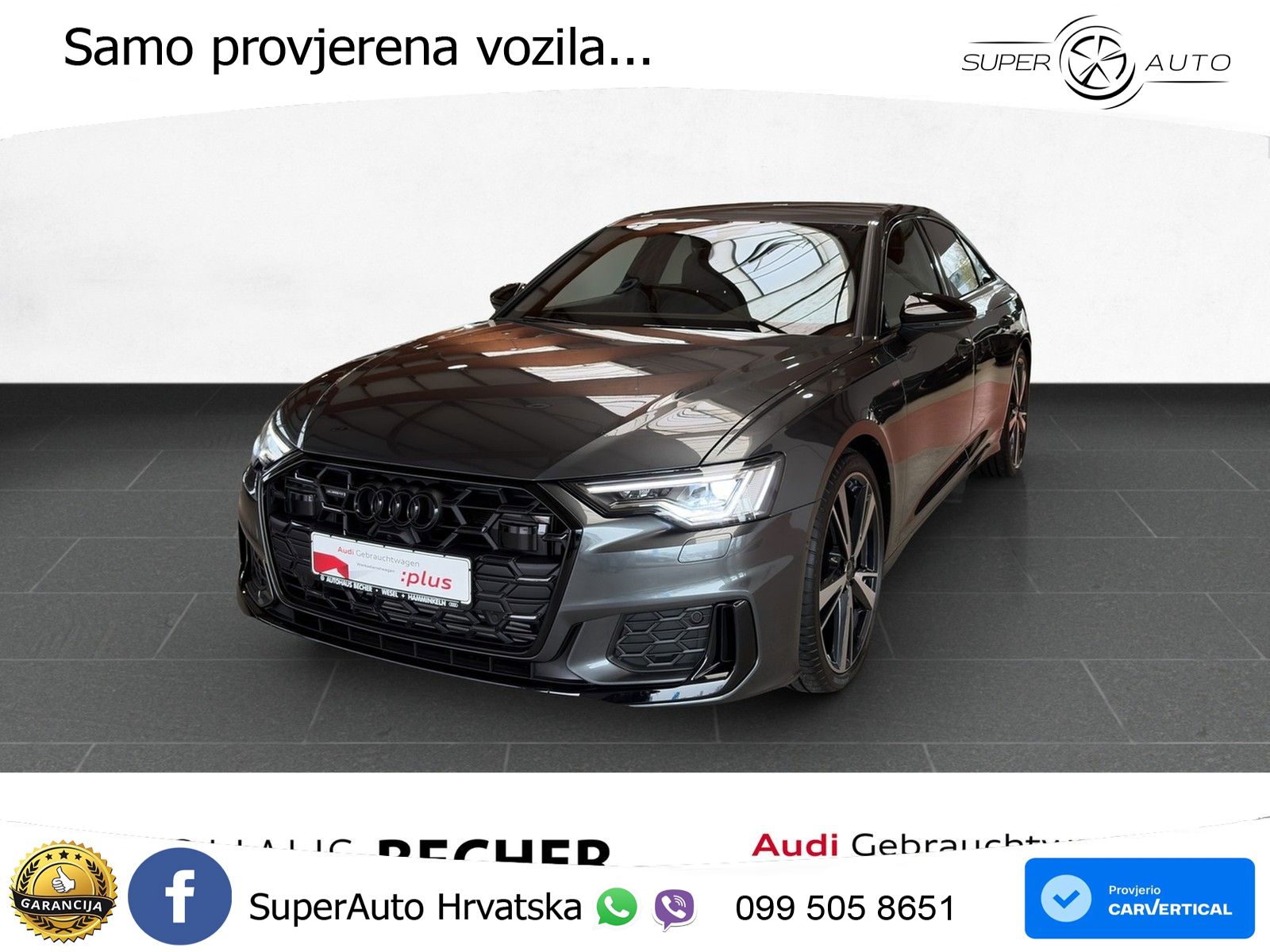 Audi A6 50 TFSIe (299 KS) quattro ultra S tronic S line MATRIX+GR SJED+KAM