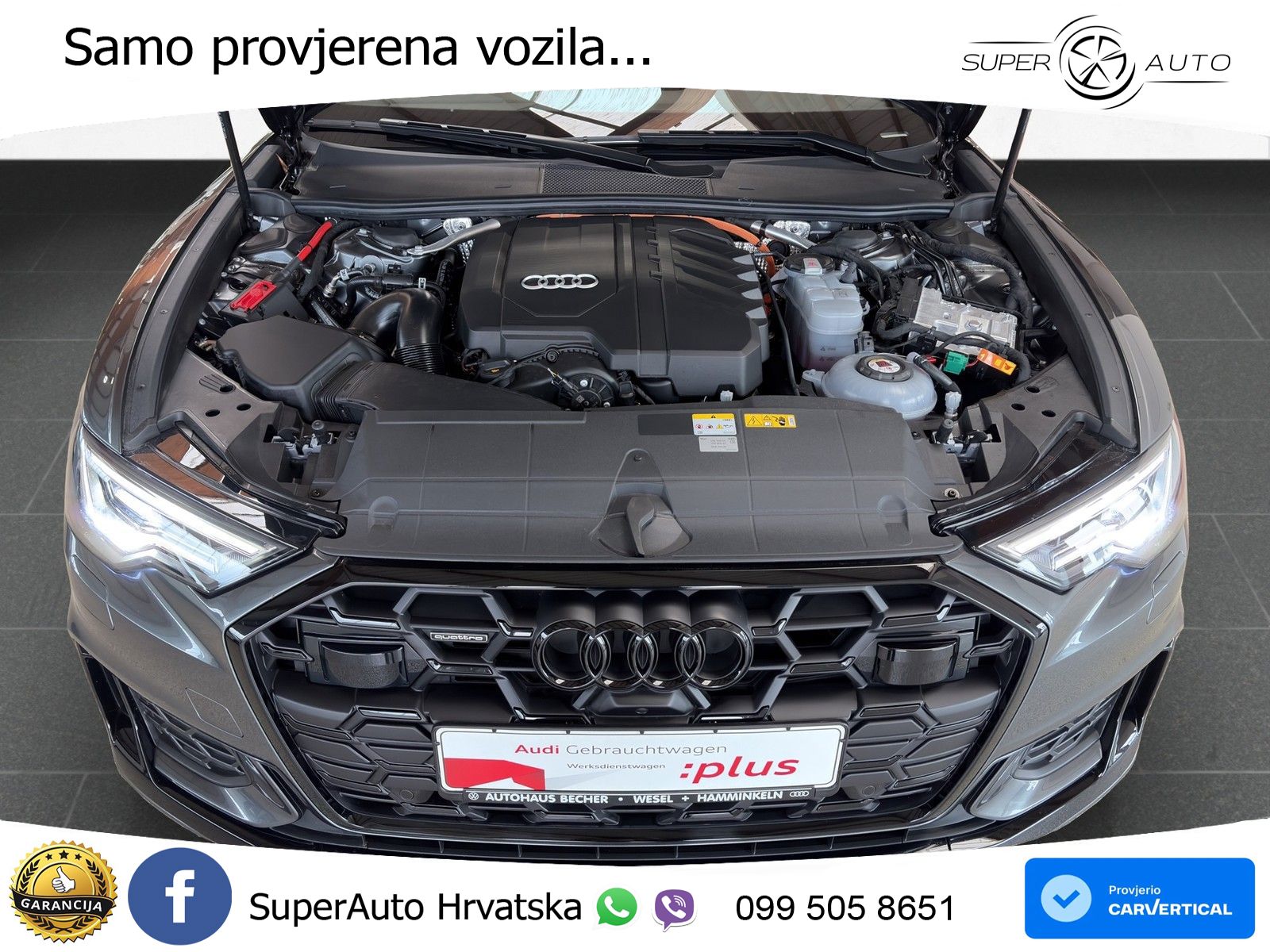 Audi A6 50 TFSIe (299 KS) quattro ultra S tronic S line MATRIX+GR SJED+KAM