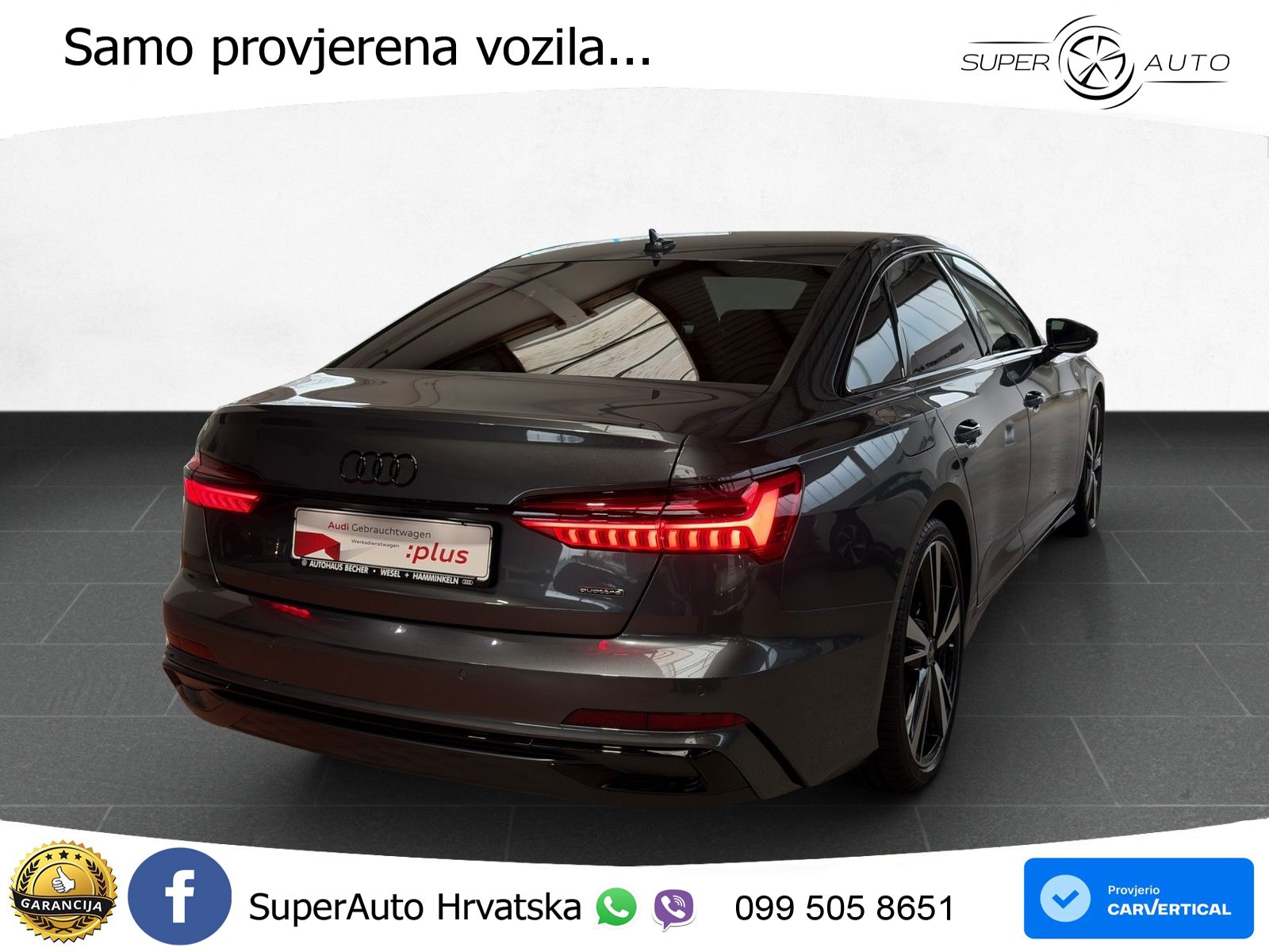 Audi A6 50 TFSIe (299 KS) quattro ultra S tronic S line MATRIX+GR SJED+KAM