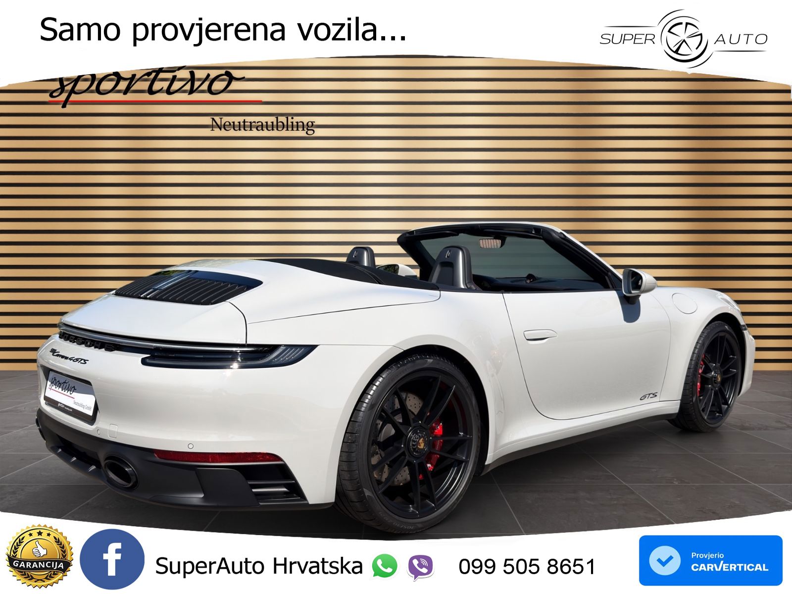 Porsche 911 Carrera 4 GTS Cabriolet 3.0 (480 KS) PDK LED+GR SJED+ACC