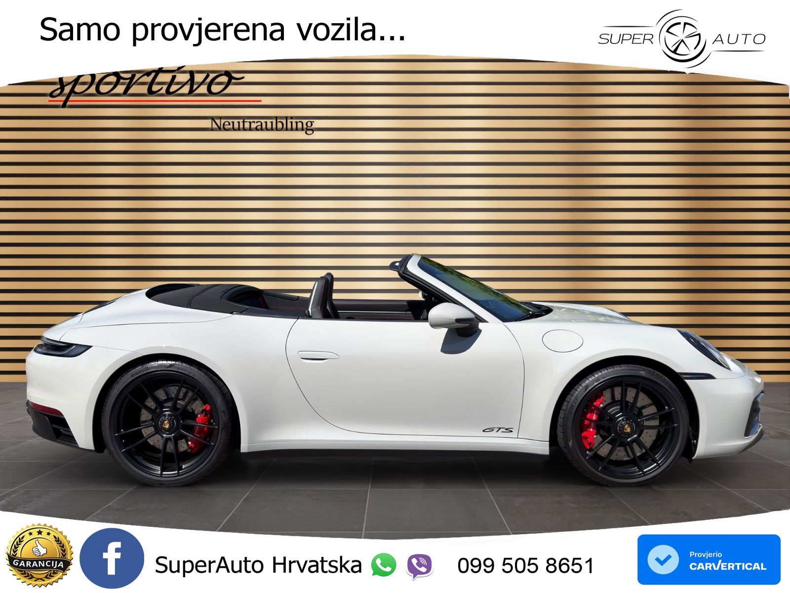 Porsche 911 Carrera 4 GTS Cabriolet 3.0 (480 KS) PDK LED+GR SJED+ACC