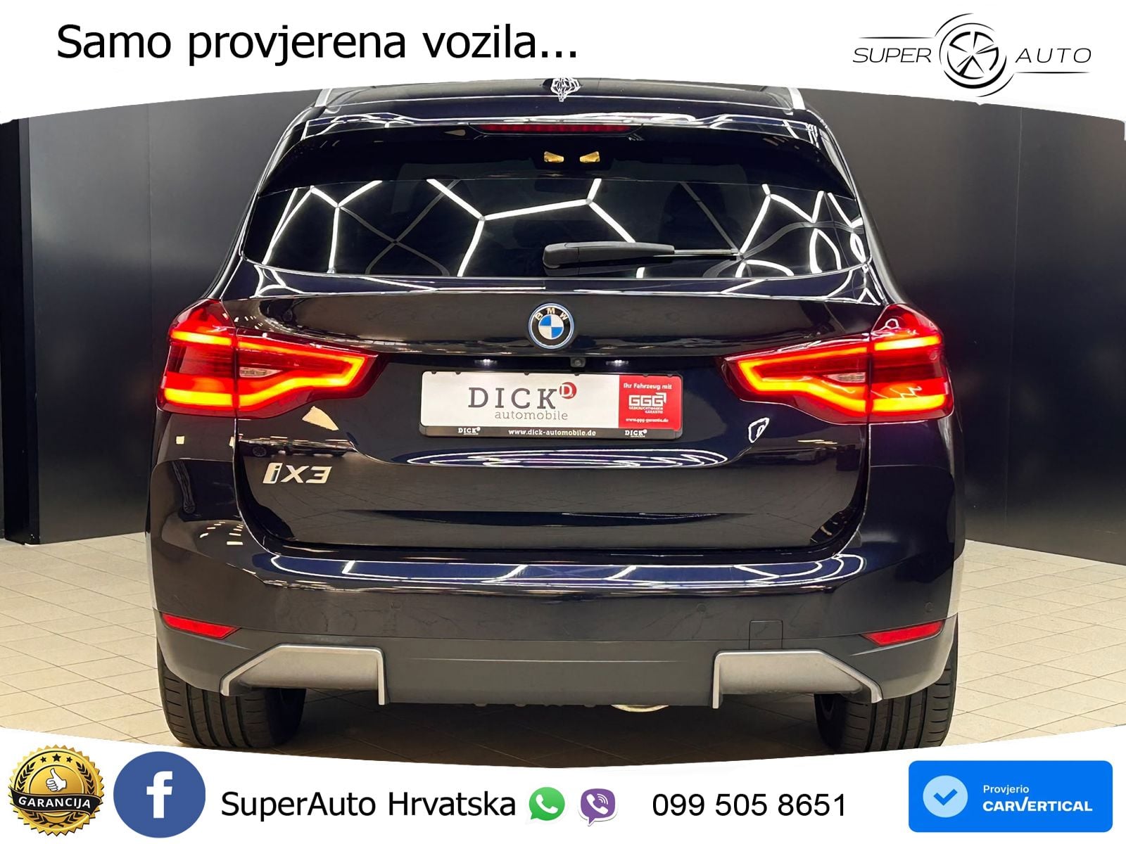 BMW iX3 80 kWh (286 KS) LED+GR SJED+ACC