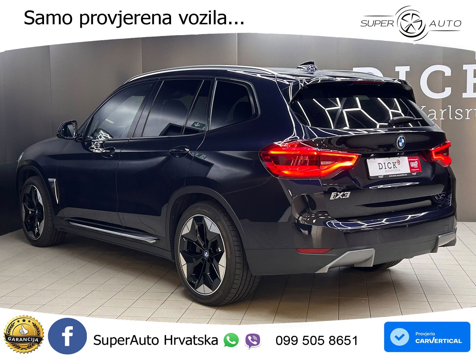 BMW iX3 80 kWh (286 KS) LED+GR SJED+ACC