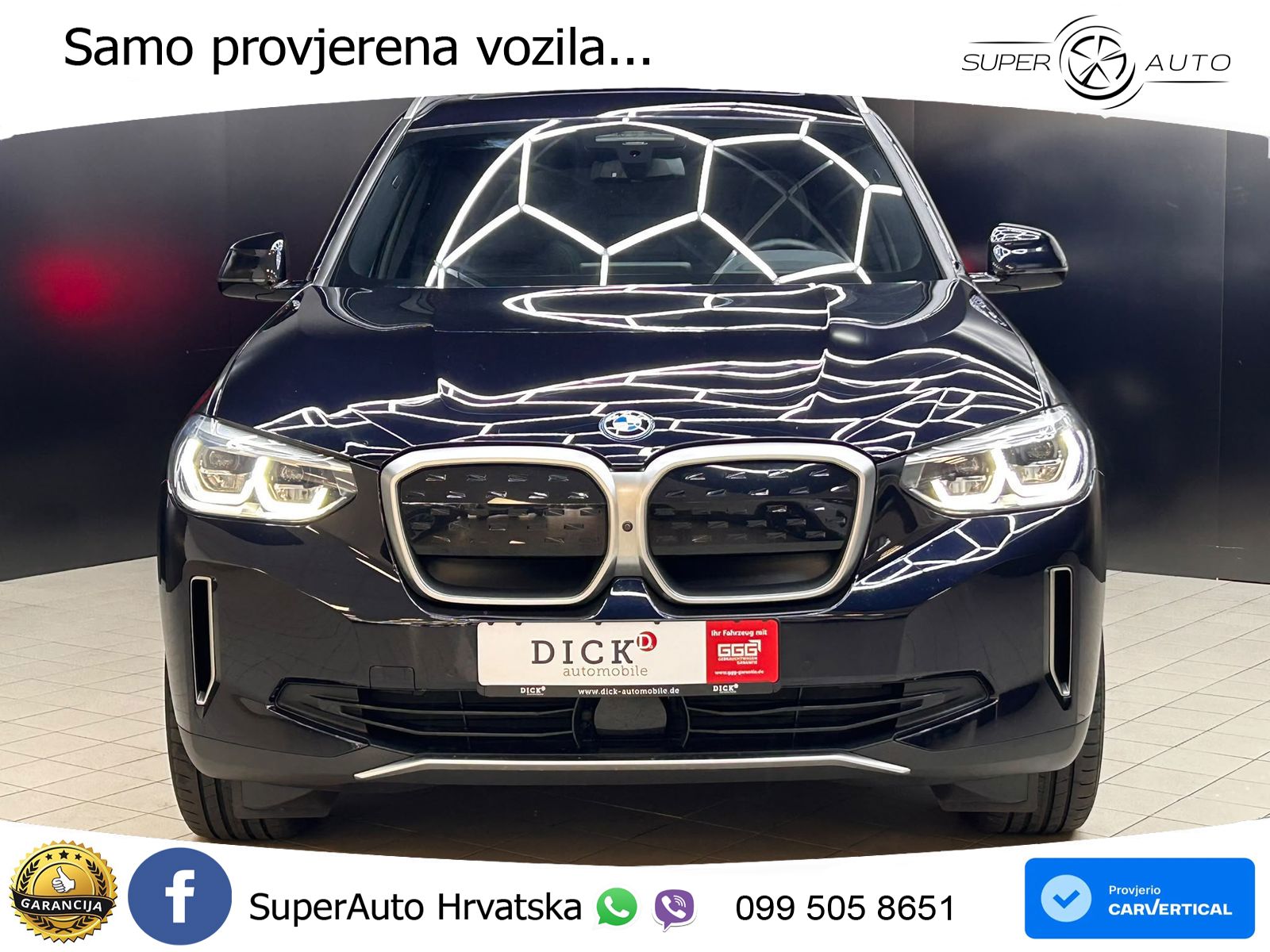 BMW iX3 80 kWh (286 KS) LED+GR SJED+ACC