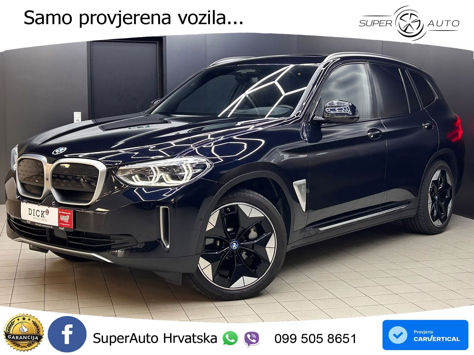 BMW iX3 80 kWh (286 KS) LED+GR SJED+ACC