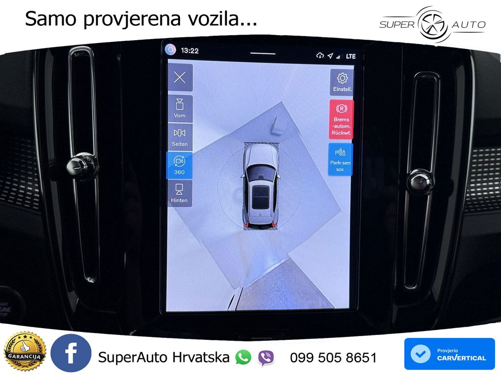 Volvo XC40 2.0 B3 163 KS Automatic ACC+GR SJED+360+PANO