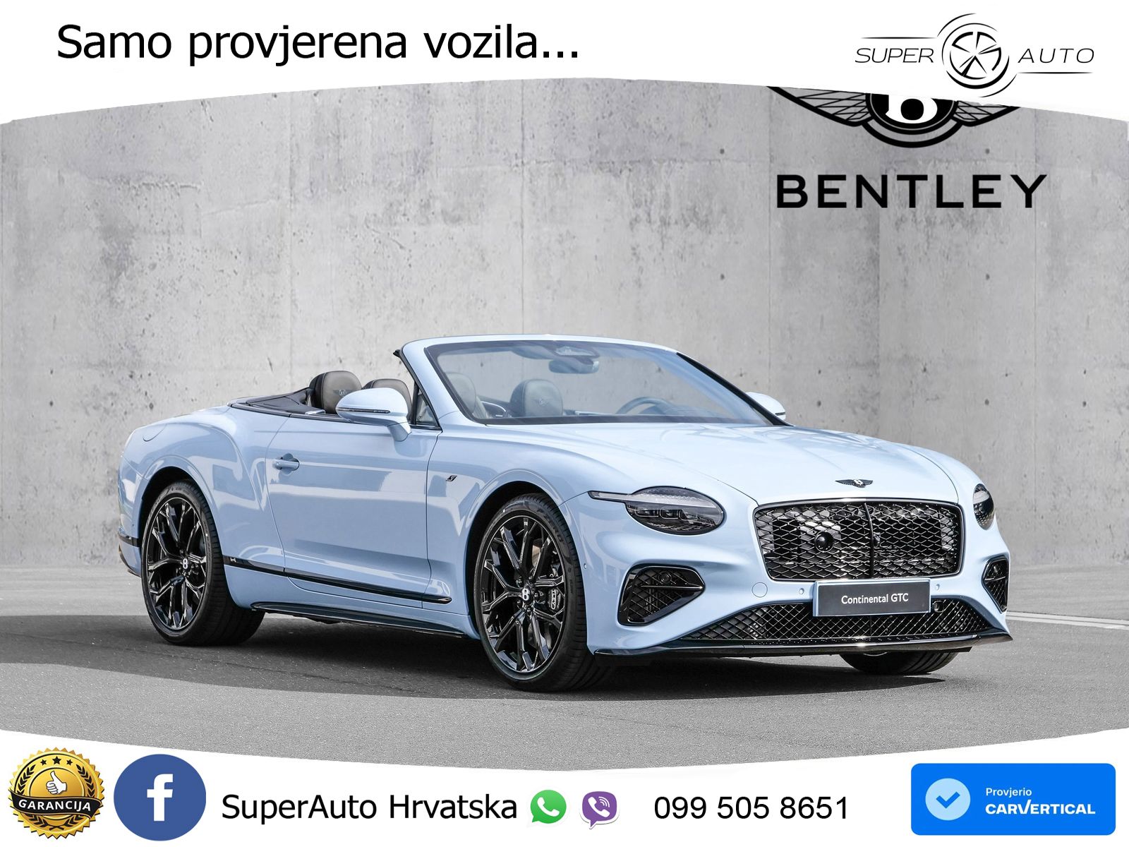 Bentley Continental GTC IV 4.0 V8 TFSi (680 KS) AWD DCT ZRAČNI+ACC+GR SJED+KAM
