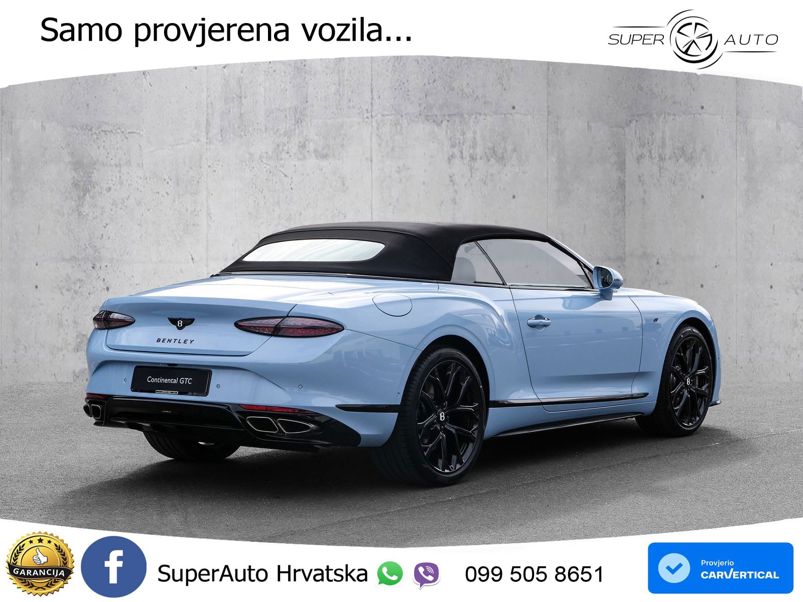 Bentley Continental GTC IV 4.0 V8 TFSi (680 KS) AWD DCT ZRAČNI+ACC+GR SJED+KAM