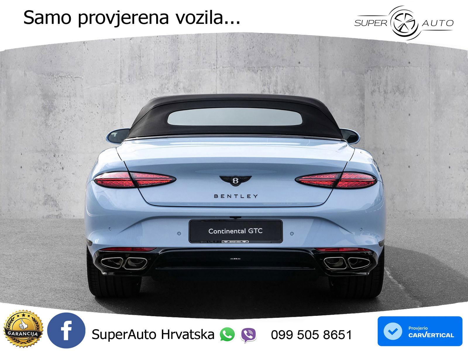 Bentley Continental GTC IV 4.0 V8 TFSi (680 KS) AWD DCT ZRAČNI+ACC+GR SJED+KAM