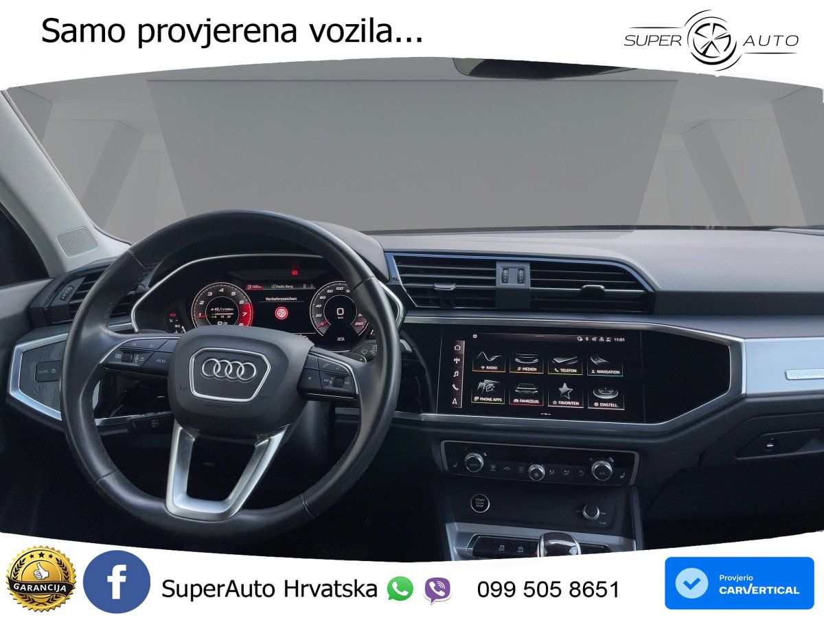 Audi Q3 40 TFSI (190 KS) quattro S tronic S line MATRIX+GR SJED+KAM