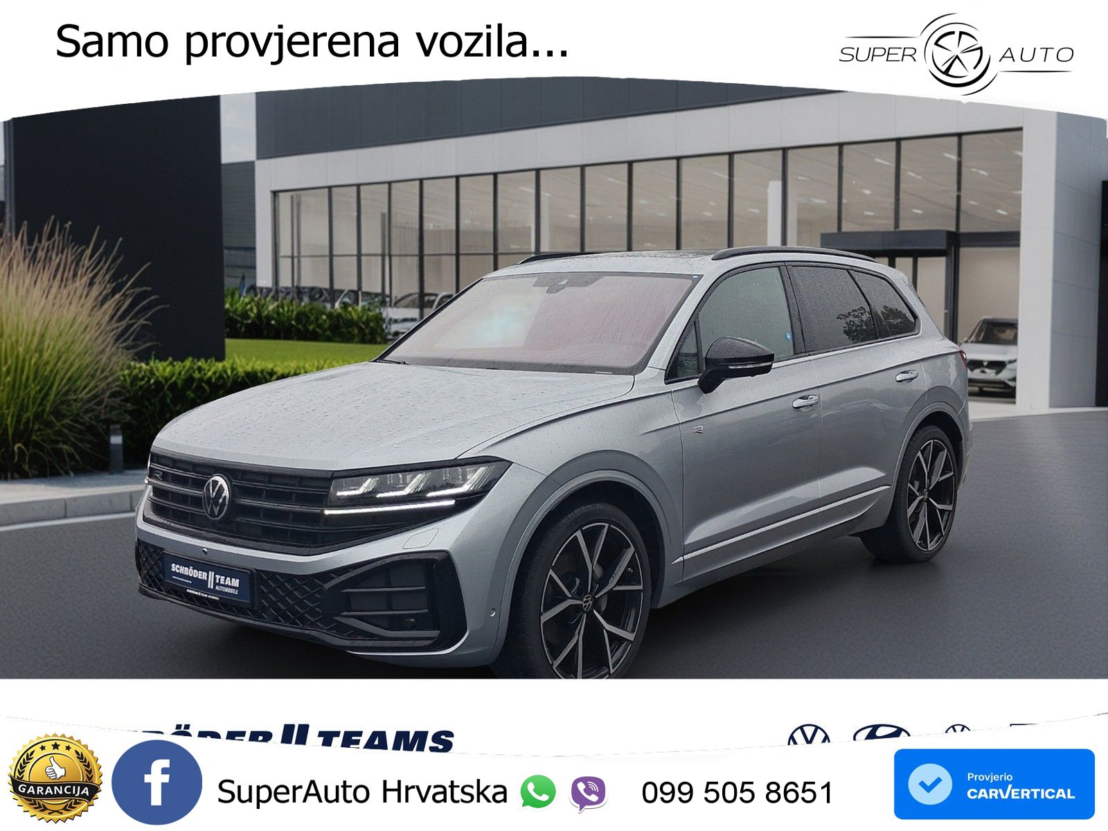 Volkswagen Touareg 3.0 V6 TDI (286 KS) 4MOTION Tiptronic R-Line ZRAČNI+ACC+GR SJED+KAM+PANO