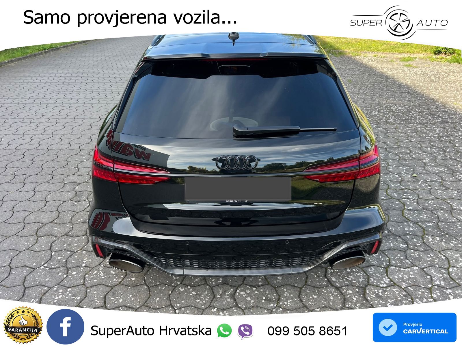 Audi RS6 Avant 4.0 TFSI V8 (600 KS) quattro Tiptronic ZRAČNI+ACC+GR SJED+KAM+PANO