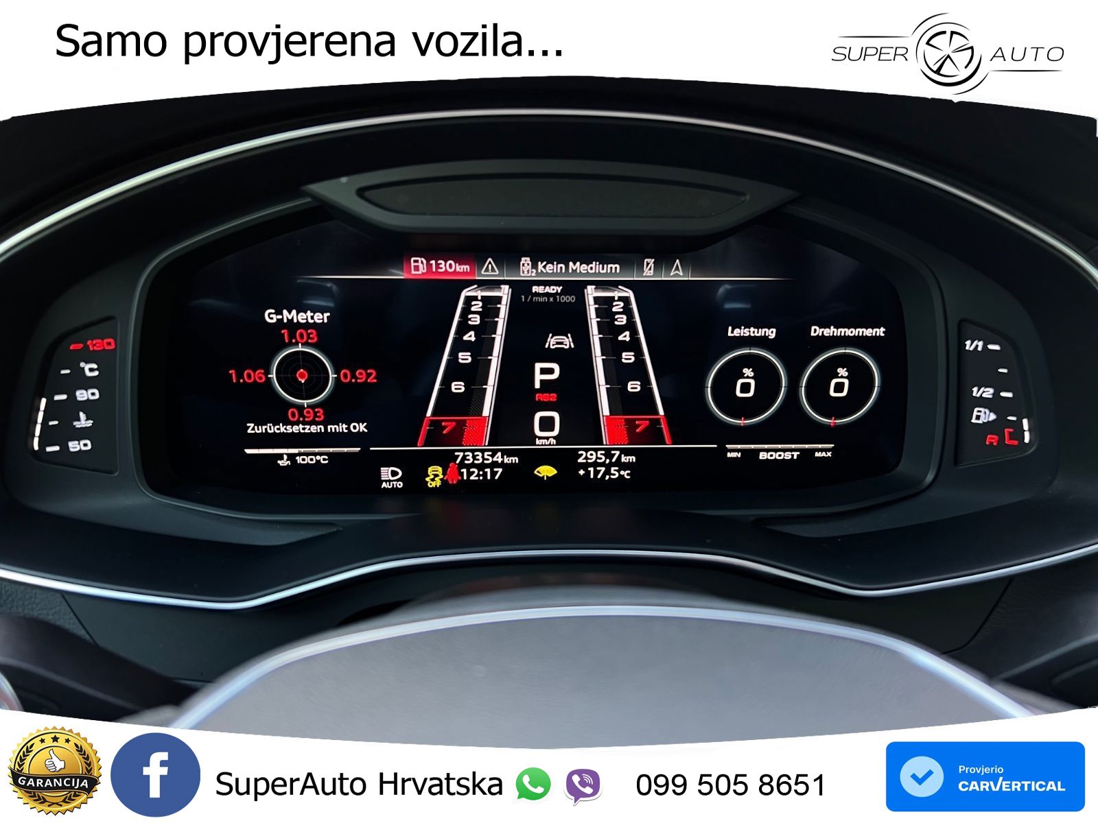 Audi RS6 Avant 4.0 TFSI V8 (600 KS) quattro Tiptronic ZRAČNI+ACC+GR SJED+KAM+PANO