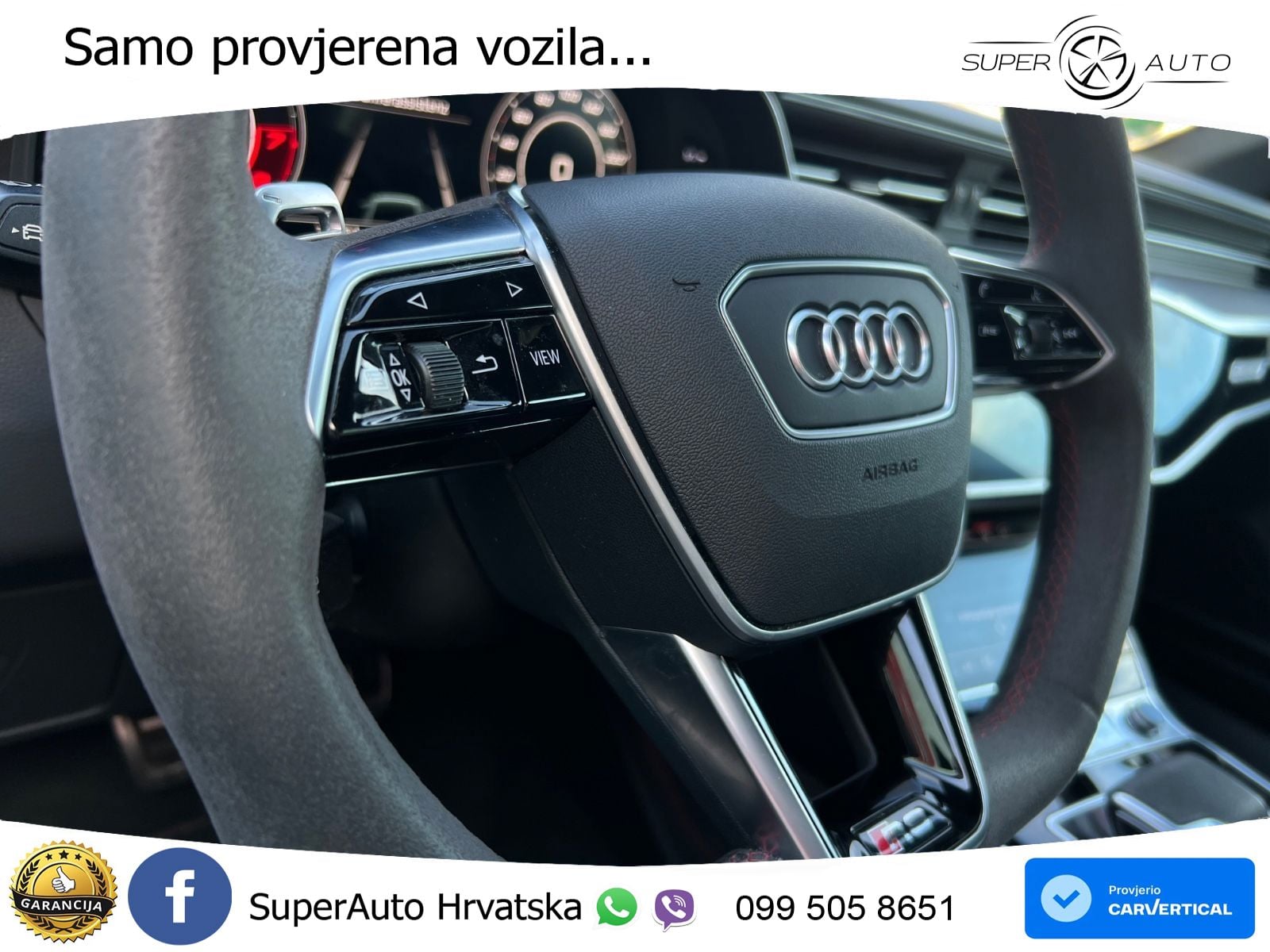 Audi RS6 Avant 4.0 TFSI V8 (600 KS) quattro Tiptronic ZRAČNI+ACC+GR SJED+KAM+PANO