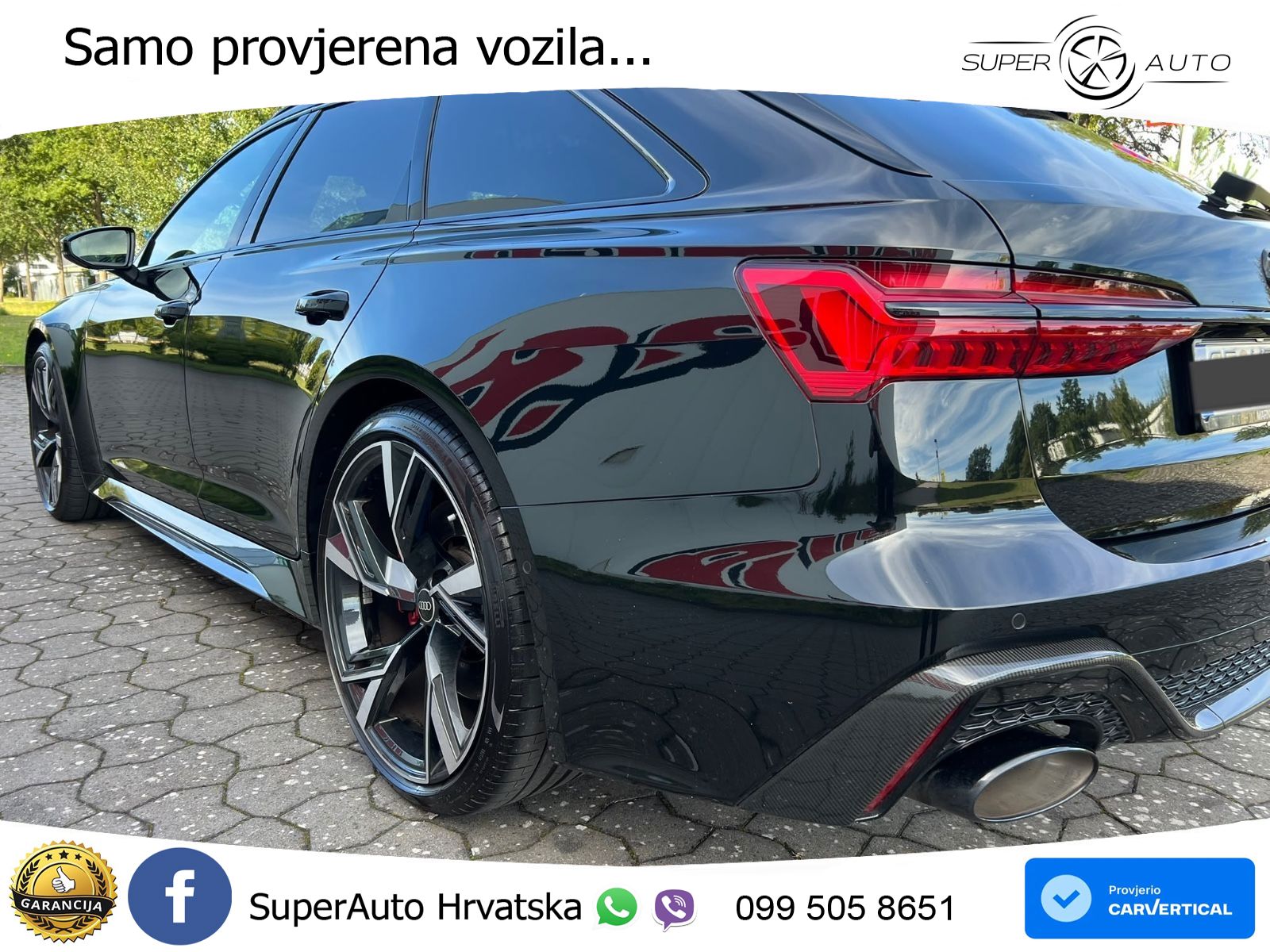 Audi RS6 Avant 4.0 TFSI V8 (600 KS) quattro Tiptronic ZRAČNI+ACC+GR SJED+KAM+PANO