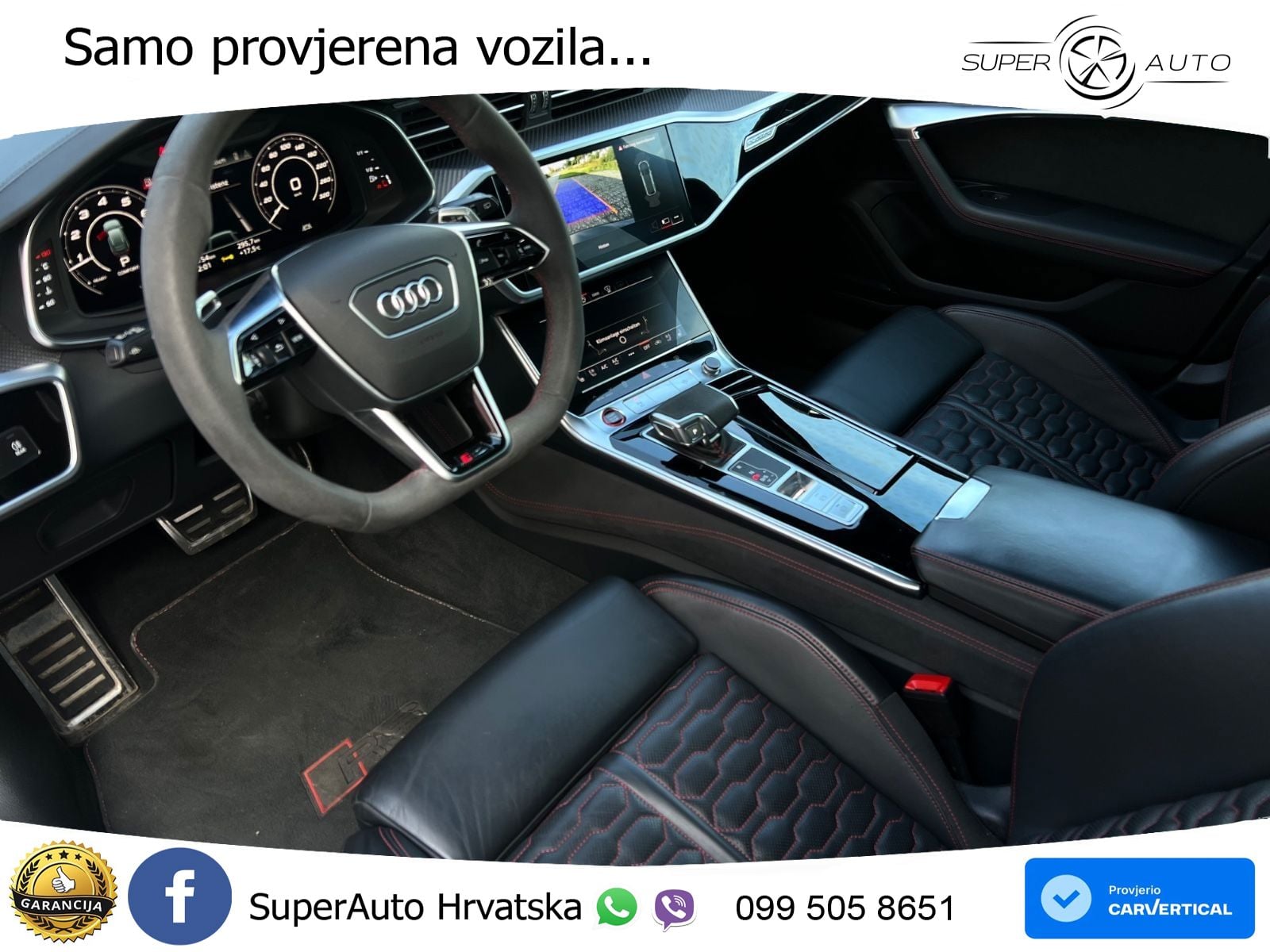 Audi RS6 Avant 4.0 TFSI V8 (600 KS) quattro Tiptronic ZRAČNI+ACC+GR SJED+KAM+PANO