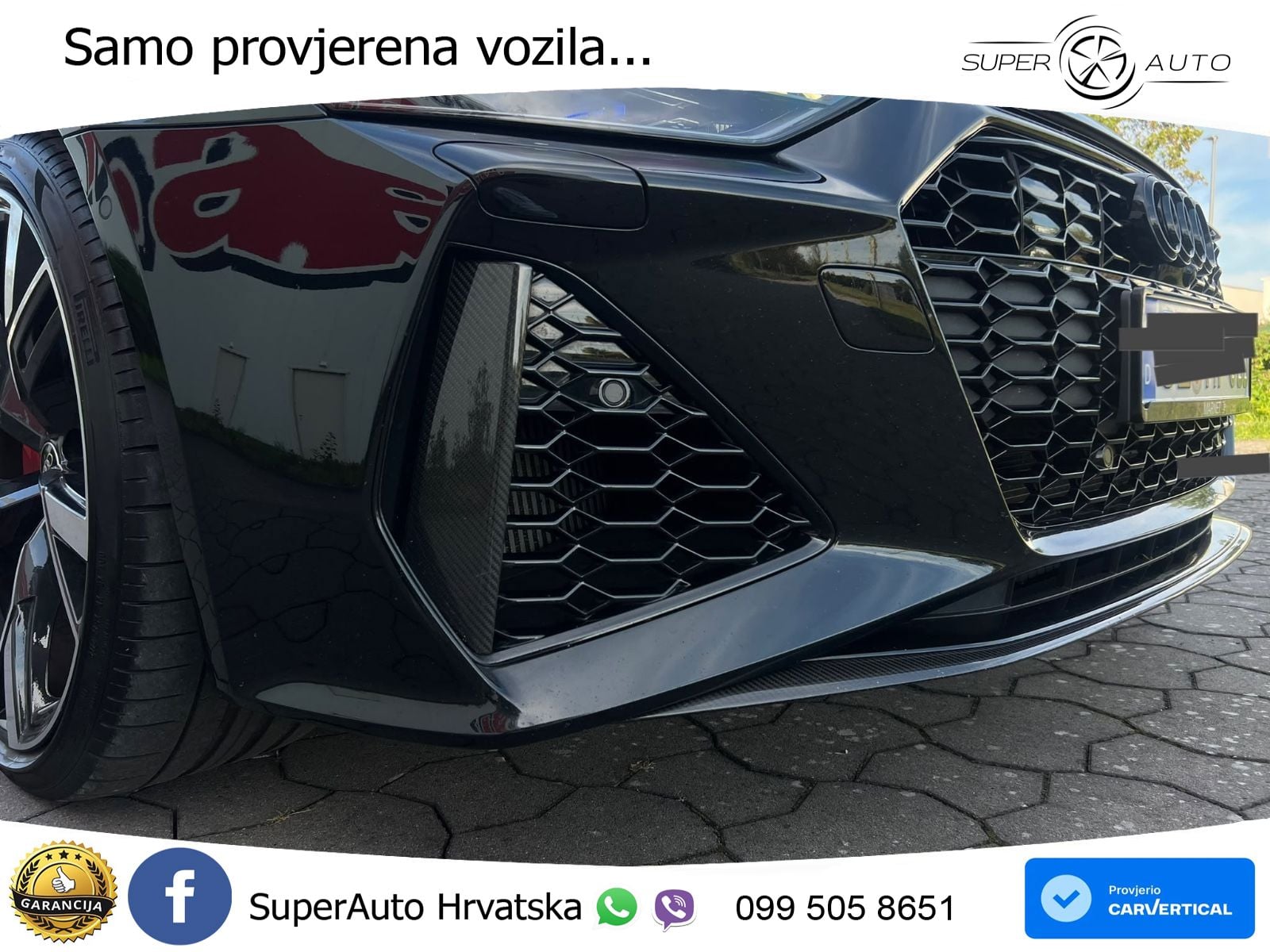 Audi RS6 Avant 4.0 TFSI V8 (600 KS) quattro Tiptronic ZRAČNI+ACC+GR SJED+KAM+PANO