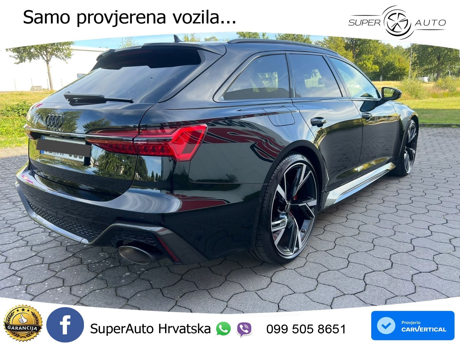 Audi RS6 Avant 4.0 TFSI V8 (600 KS) quattro Tiptronic ZRAČNI+ACC+GR SJED+KAM+PANO