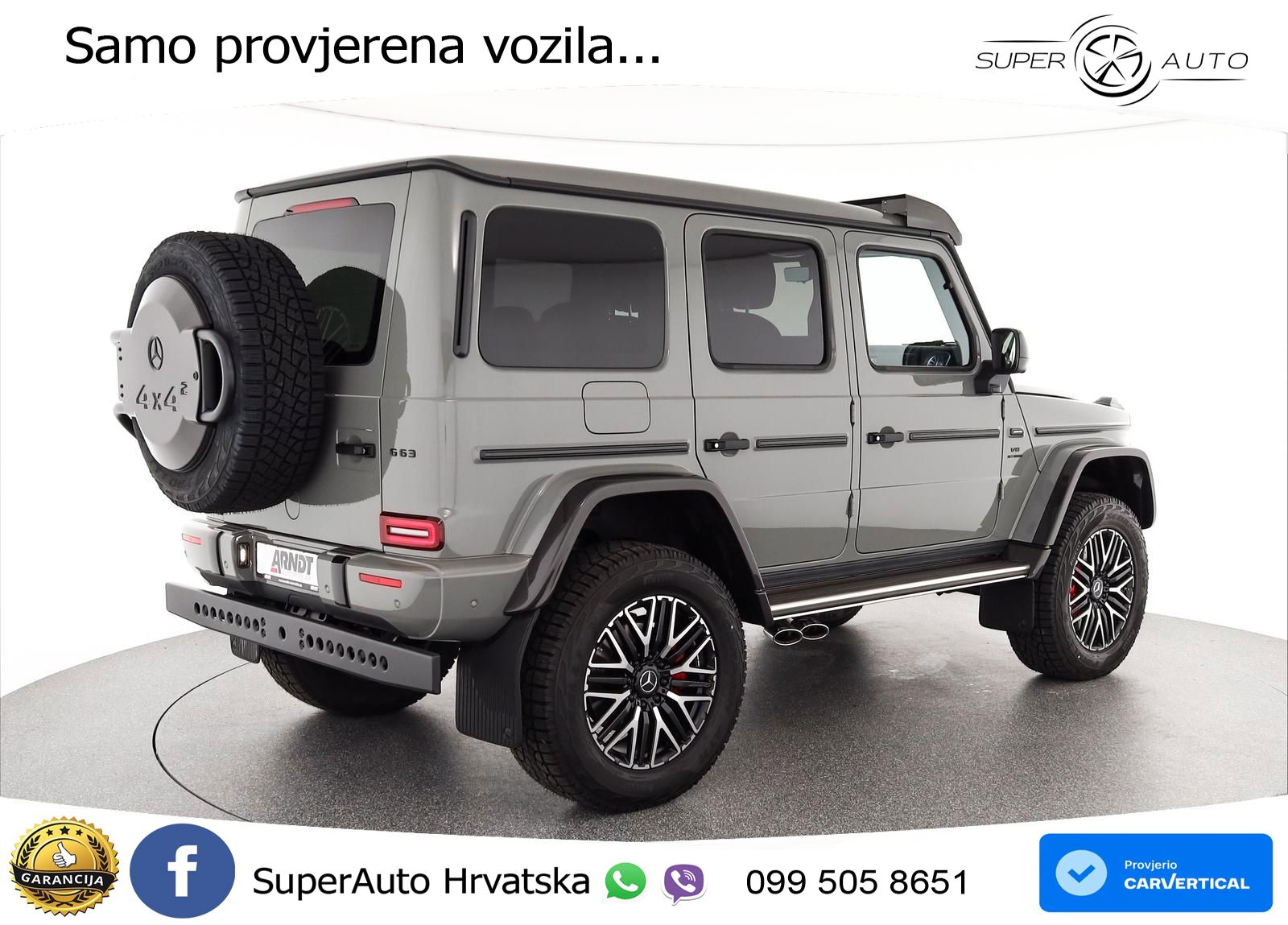 Mercedes AMG G 63 Long V8 (585 KS) 4MATIC 9G-TRONIC AMG SPEEDSHIFT TCT LED+GR SJED+ACC