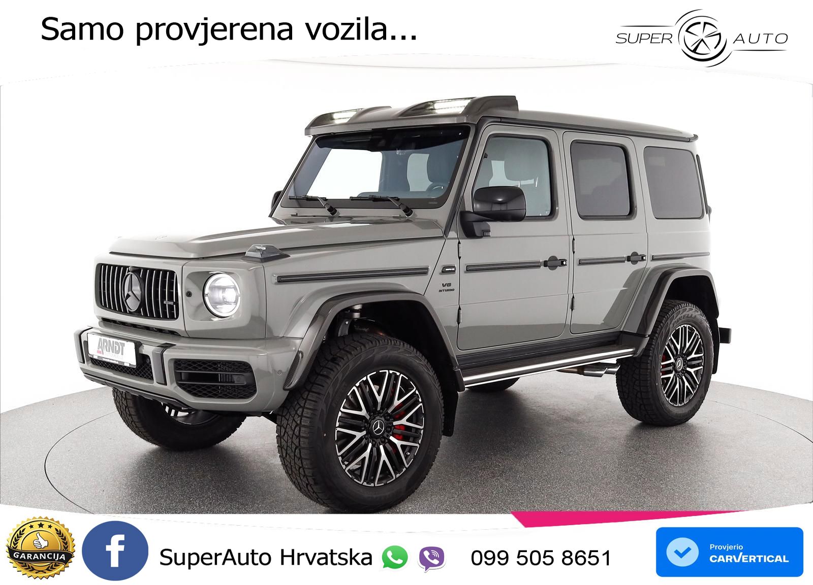 Mercedes AMG G 63 Long V8 (585 KS) 4MATIC 9G-TRONIC AMG SPEEDSHIFT TCT LED+GR SJED+ACC