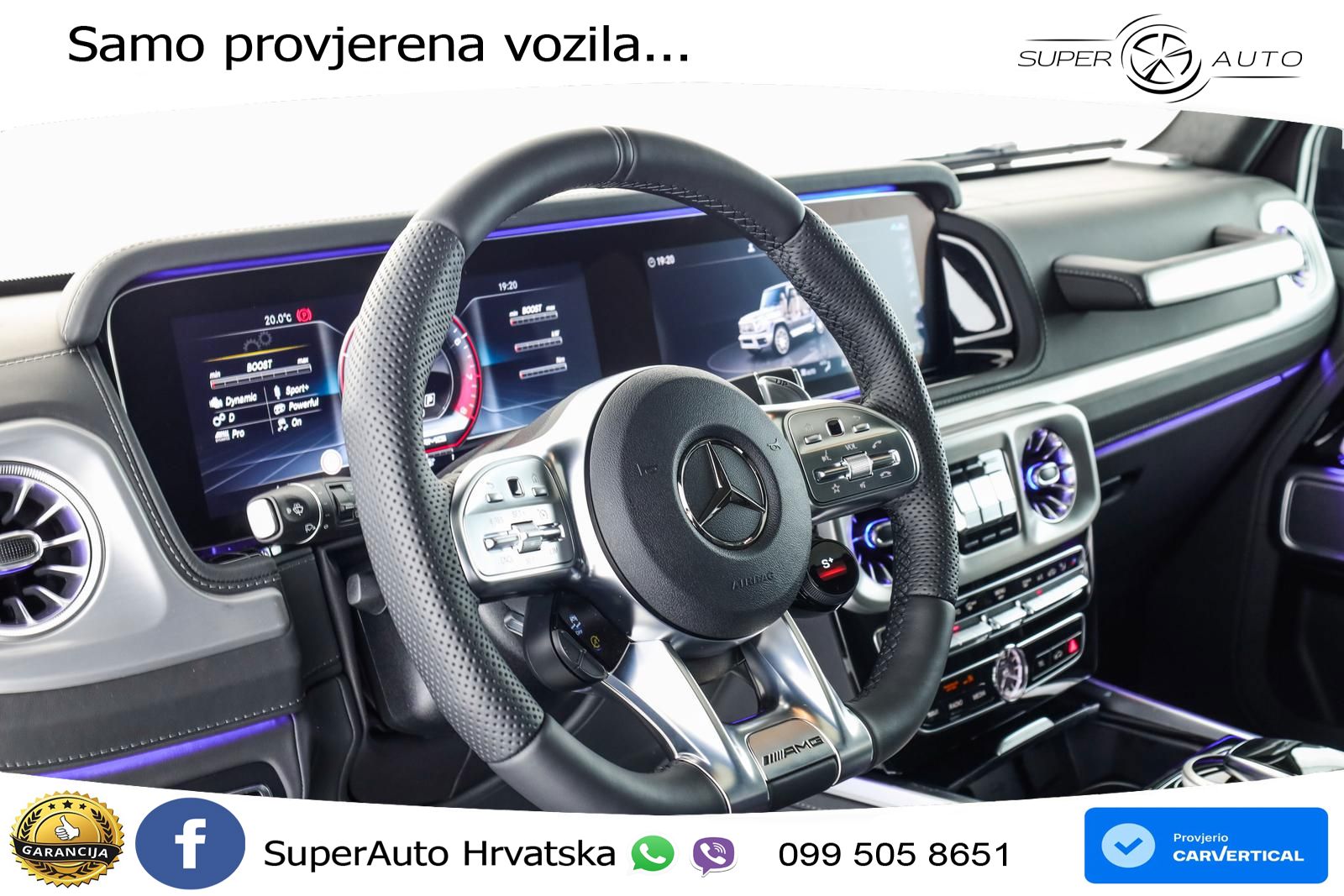 Mercedes AMG G 63 Long V8 (585 KS) 4MATIC 9G-TRONIC AMG SPEEDSHIFT TCT LED+GR SJED+ACC