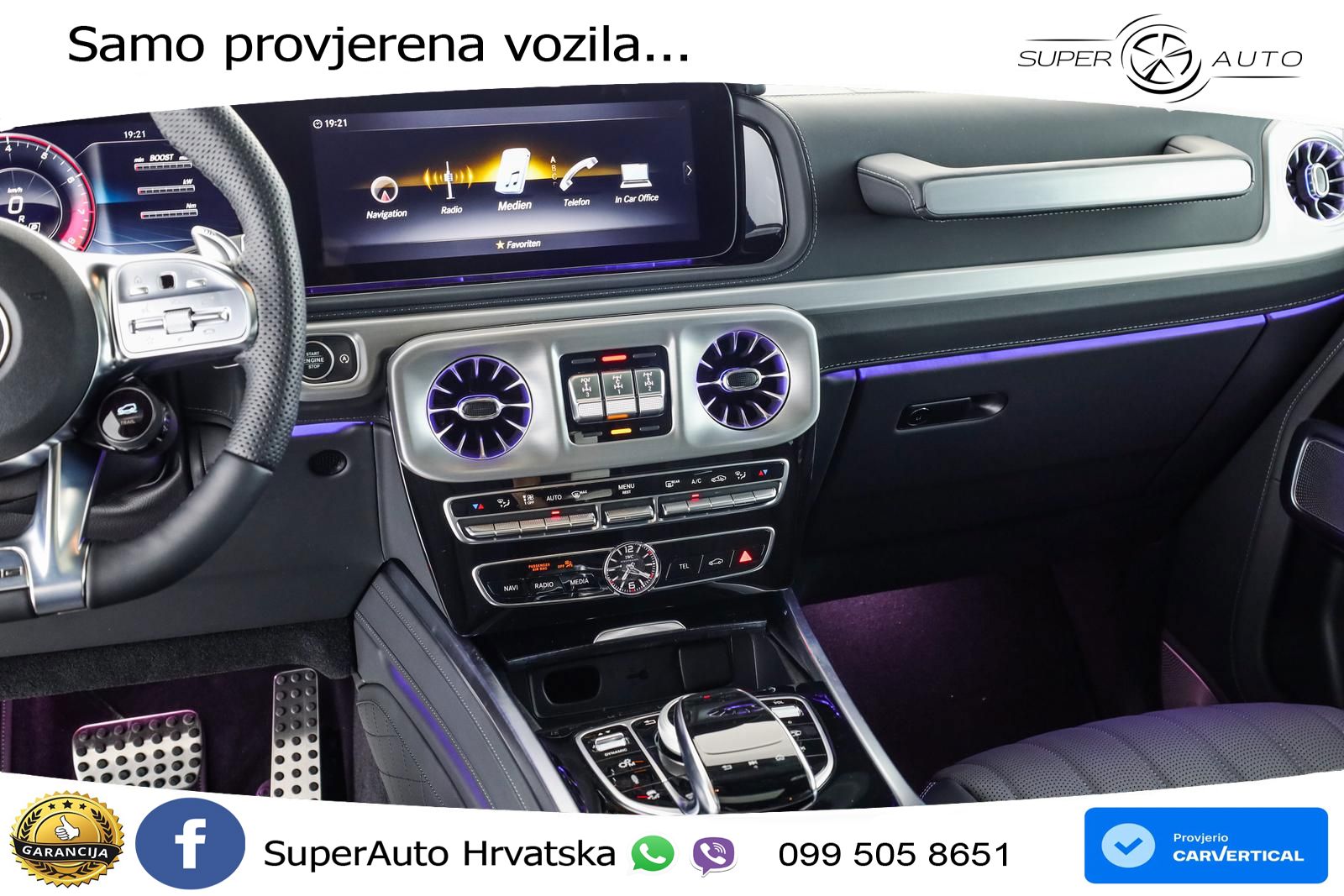 Mercedes AMG G 63 Long V8 (585 KS) 4MATIC 9G-TRONIC AMG SPEEDSHIFT TCT LED+GR SJED+ACC